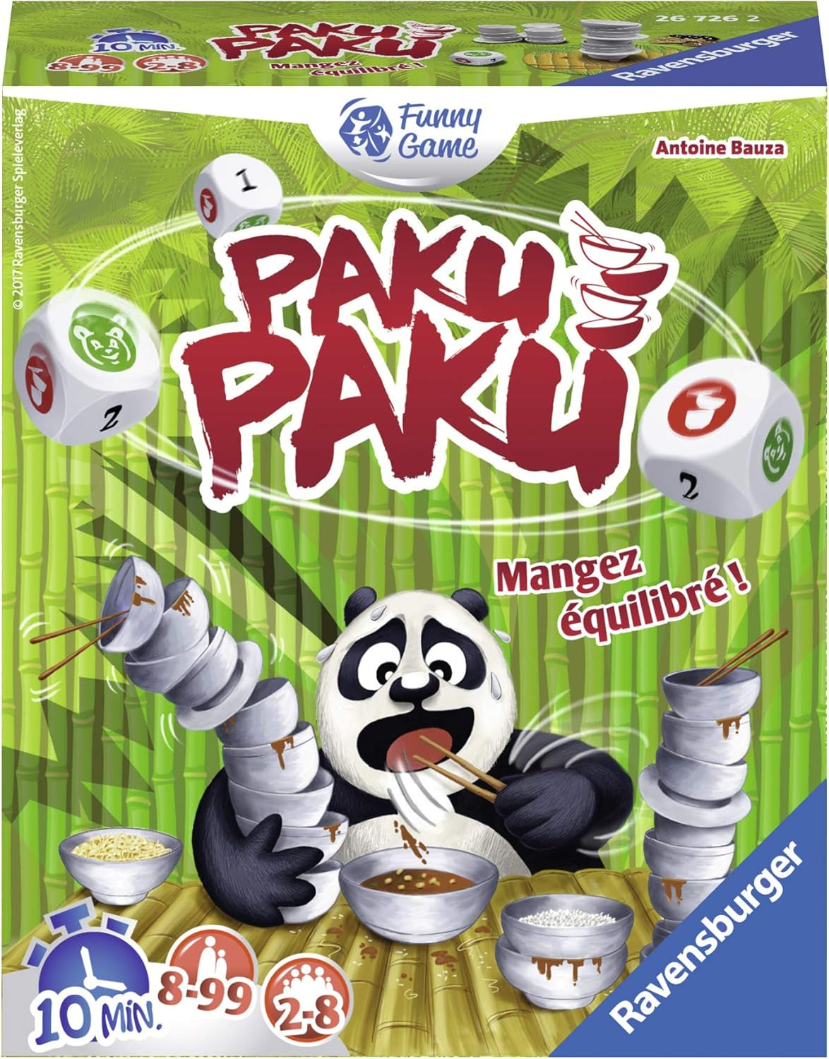 - Paku Paku - Jeu D'Ambiance - Jeu De Dés - Jeu D'Adresse - En Famille Ou Entre Amis - À Partir De 8 Ans - De 2 À 8 Joueurs - 26726 - Mixte - Version Française