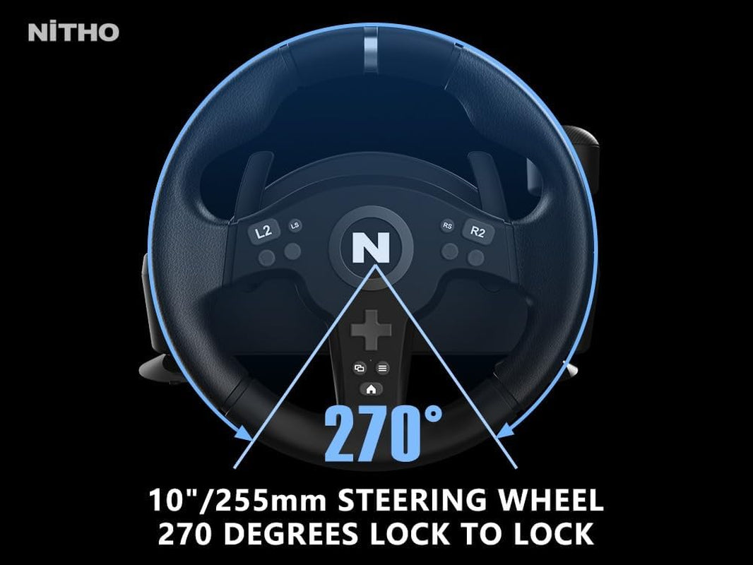 Drive Pro V200 Volant De Course Avec Pédales Et Levier De Vitesse, Volant 270° Pour PC, PS4, Xbox One, Xbox Series X/S, Racing Wheel Avec Vibration Compatible Avec Simulateur De Conduite Gaming