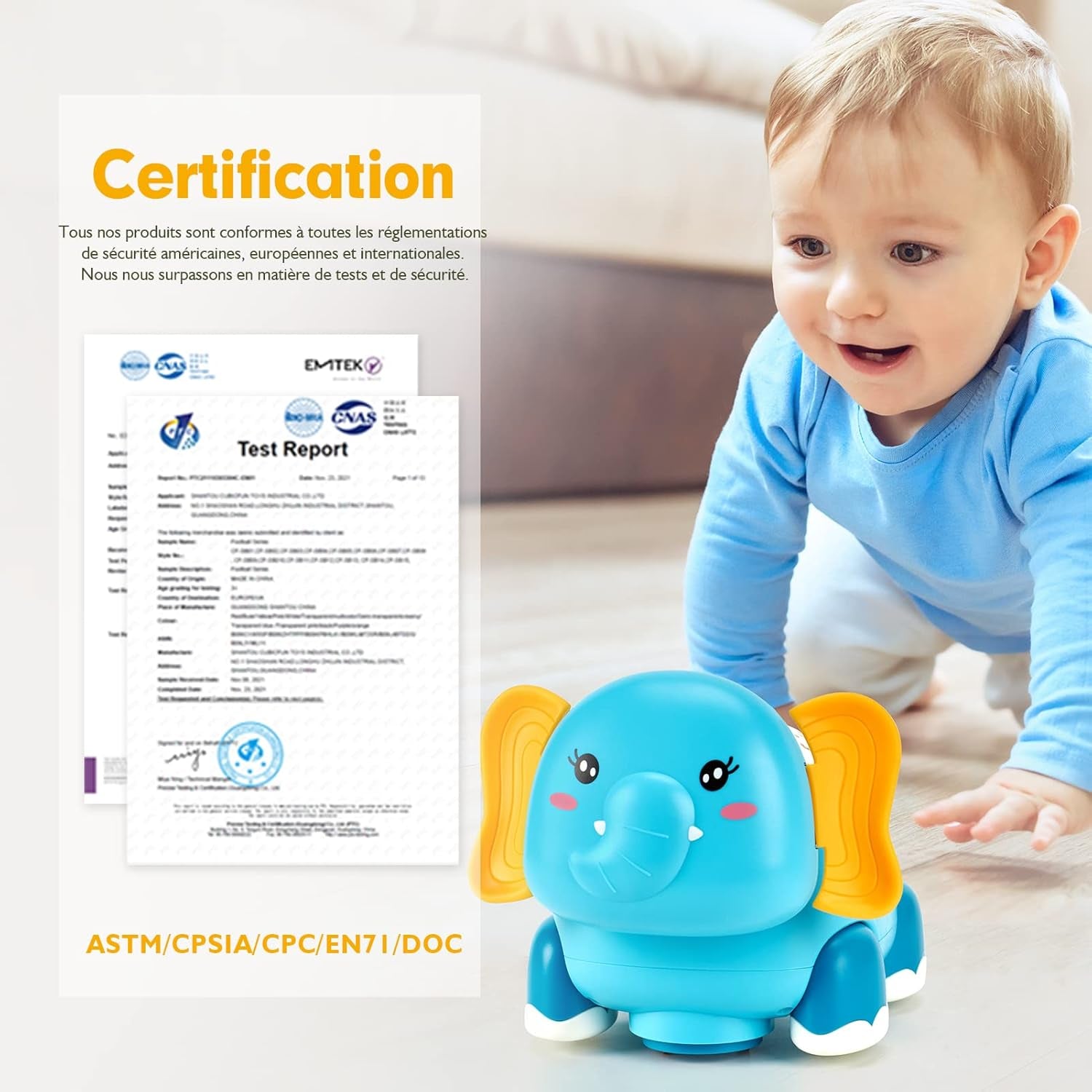 Jouet Pour Bébé 1 an Jouet Montessori D'Activité Et Rampant Pour Enfant 1 Ans Avec Musique Et Sons, Cadeau De Jouets D'Activité Et De Développement Pour Bébé Enfant 1 2 3 Ans Garçon Fille