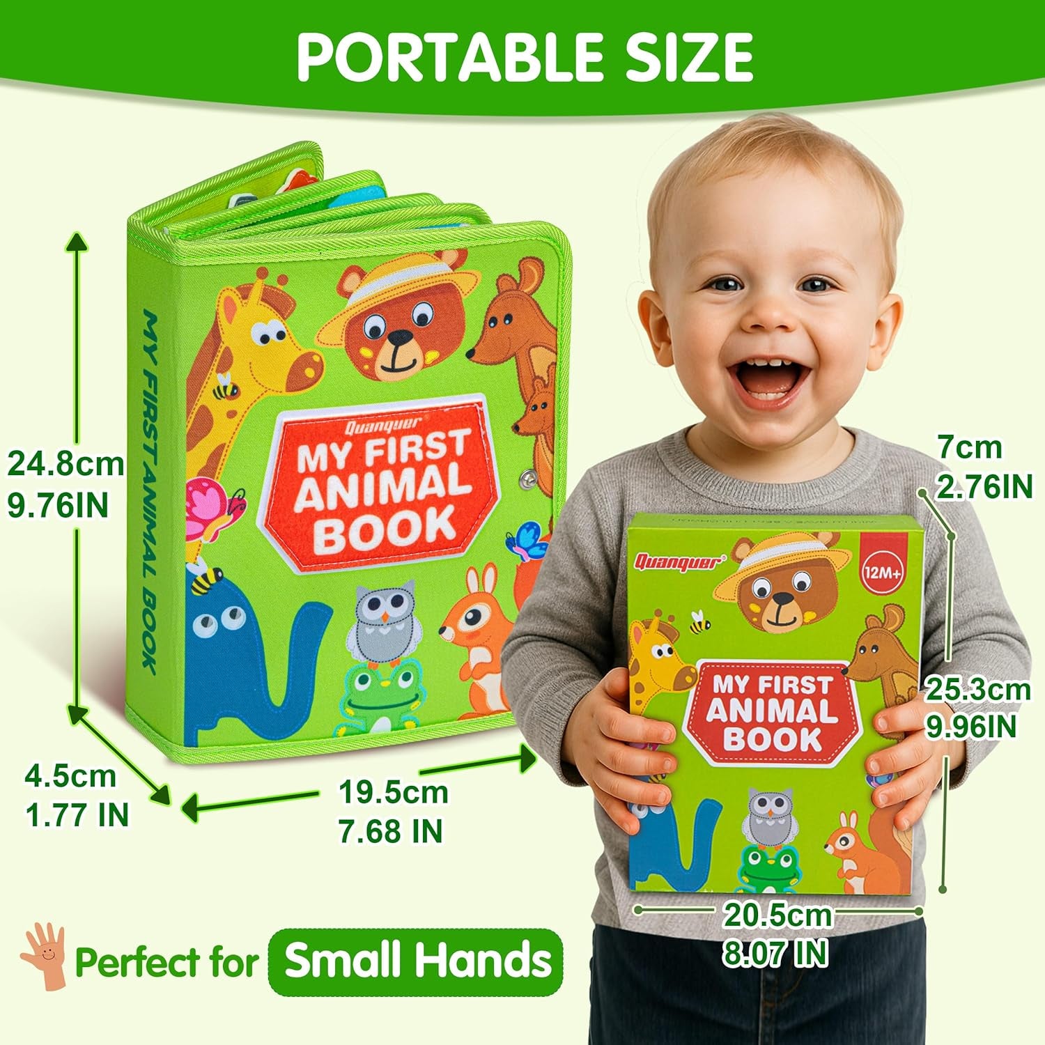 Busy Board Book Pour Enfant De 12-18+ Mois – 3D Animal Quiet Livre Jeux Montessori De Voyage En Avion Et En Voiture - 1 2 3 an Bébé Garçons Filles Cadeaux D'Anniversaire