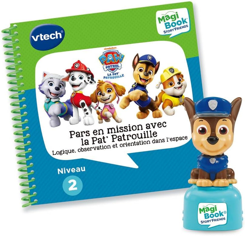 - Magibook Story'Friends Pars En Mission Avec La Pat' Patrouille - Livre Jeu Éducatif Paw Patrol Avec Figurine Chase - Niveau Primaire - Cadeau Enfant De 4 Ans À 7 Ans - Contenu En Français