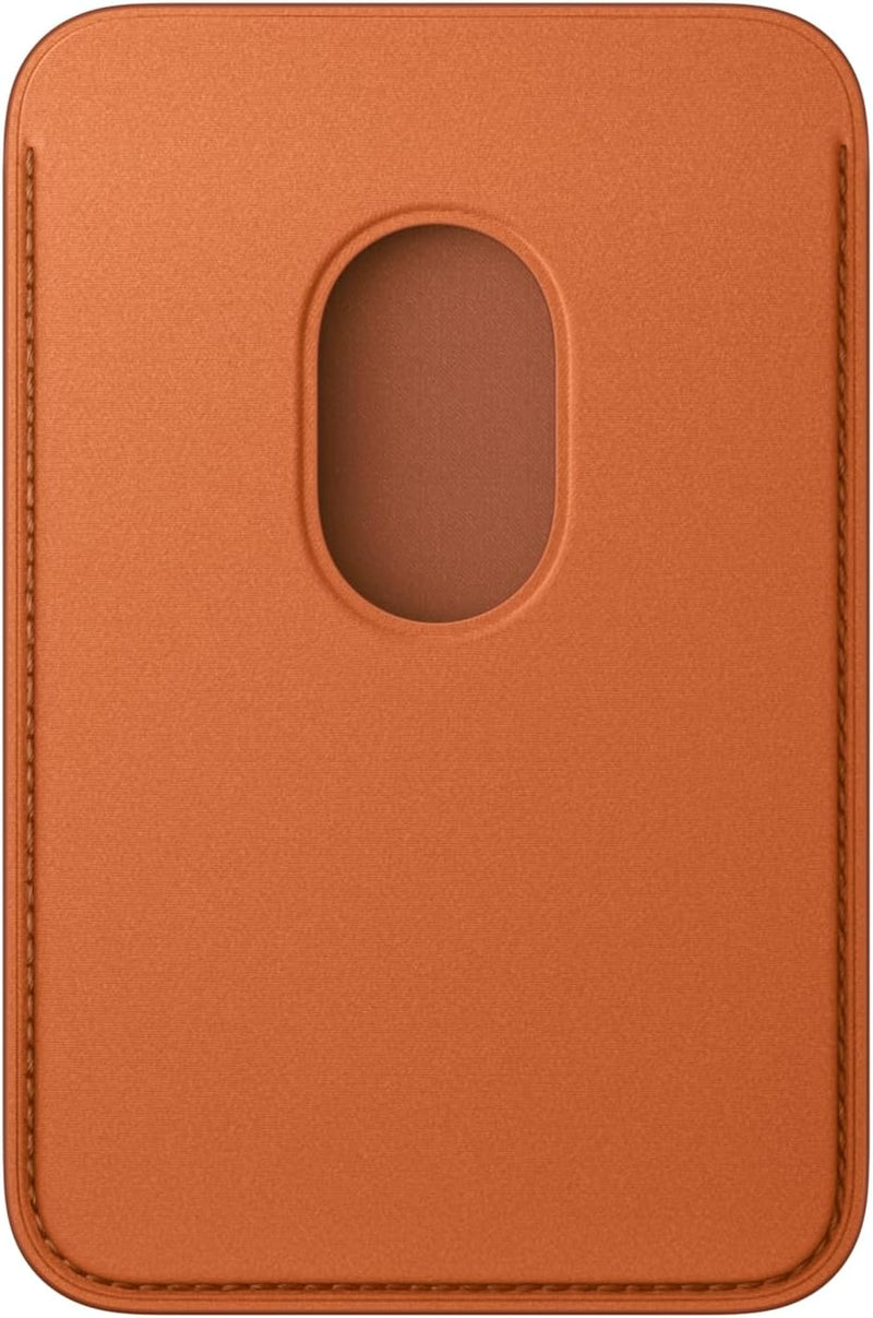 Porte-Cartes En Tissage Fin Pour Iphone Avec Magsafe - Roux Orangé
