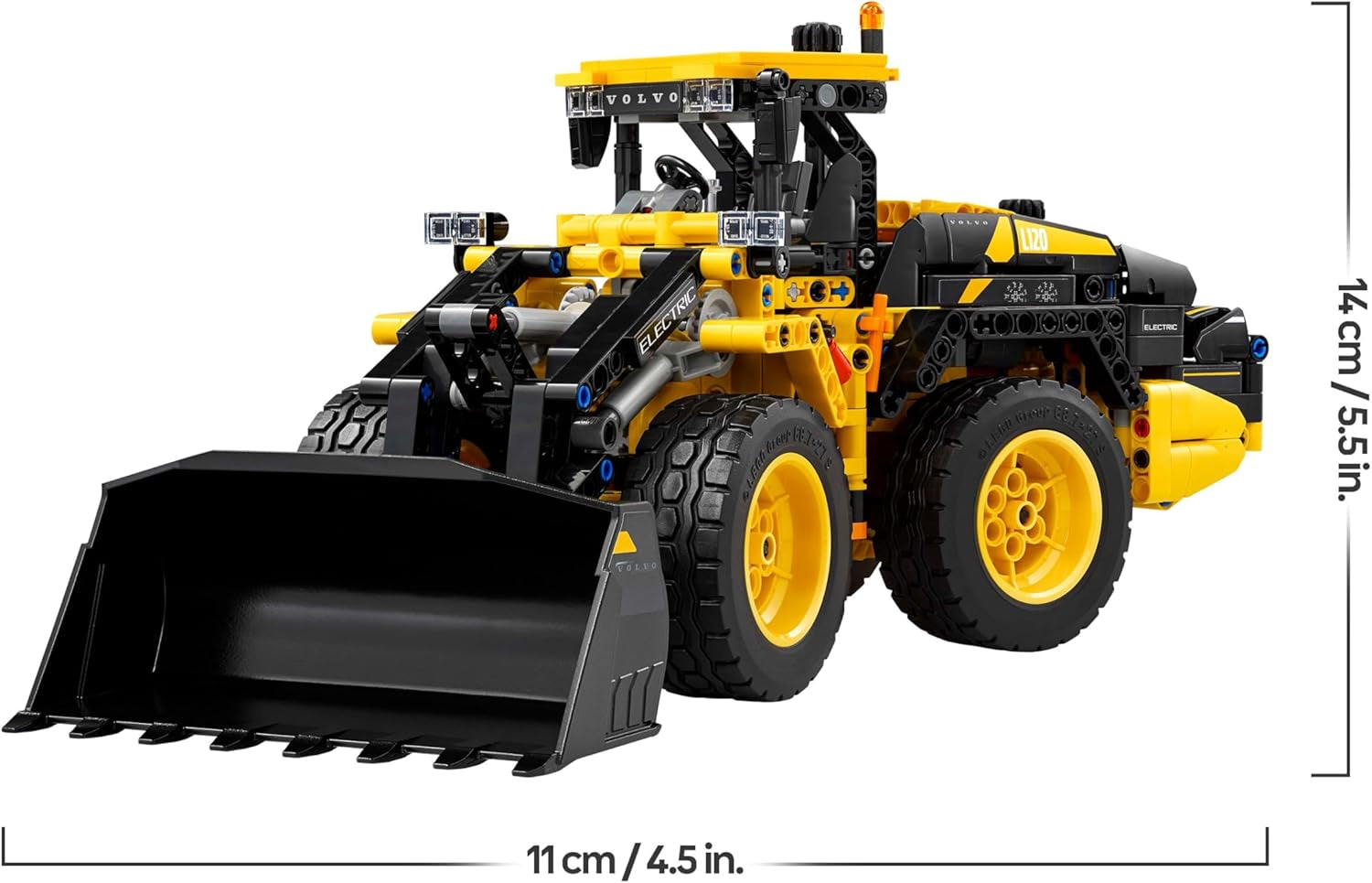 Technic La Chargeuse Sur Pneus Volvo L120 Electric - Jouet Avec Véhicule De Construction - Direction Articulée & Pelle Fonctionnelle - Cadeau D'Anniversaire Pour Garçon Dès 9 Ans 42209
