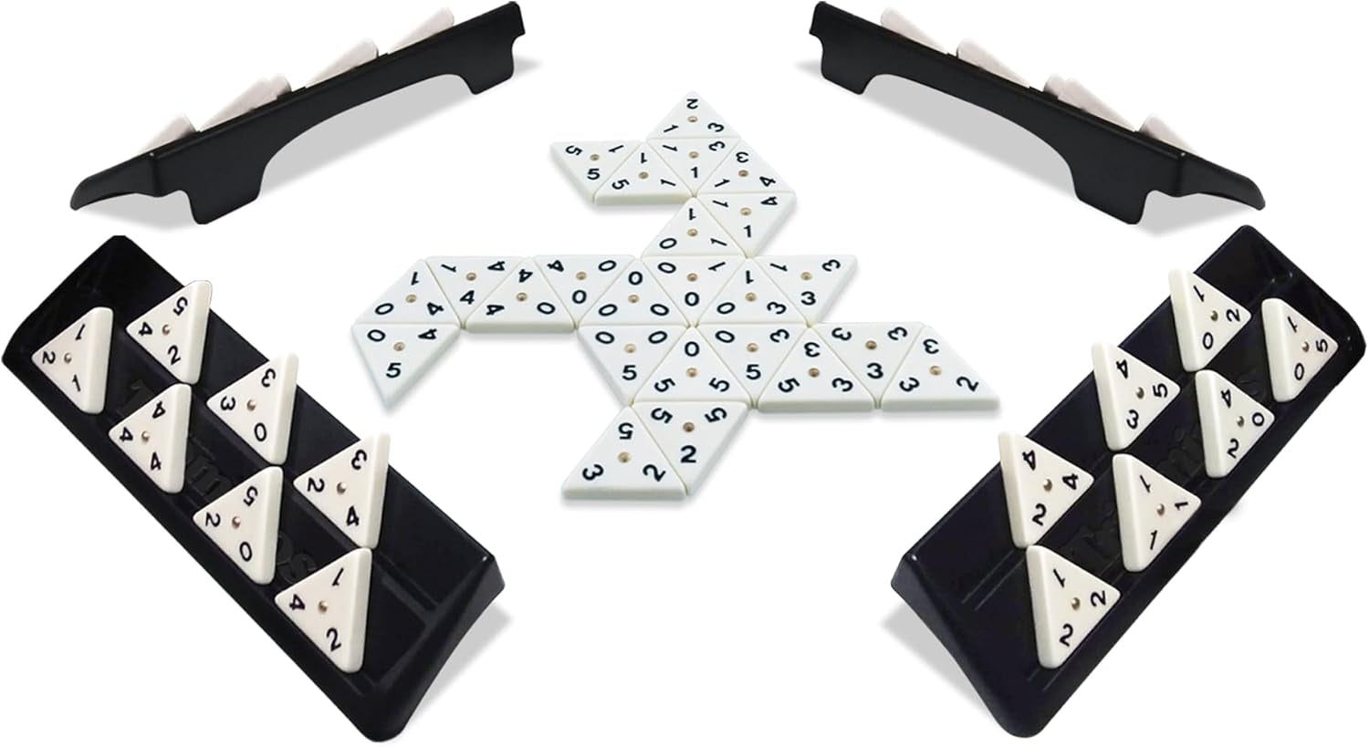 TRIOMINOS Original - Jeu De Société Famille Et Enfants Dès 6 Ans - Nouvelle Edition - Jeu De Stratégie Et De Réflexion - Dominos Triangulaires - Un Classique Depuis 50 Ans - 2 À 4 Joueurs - 30 Min