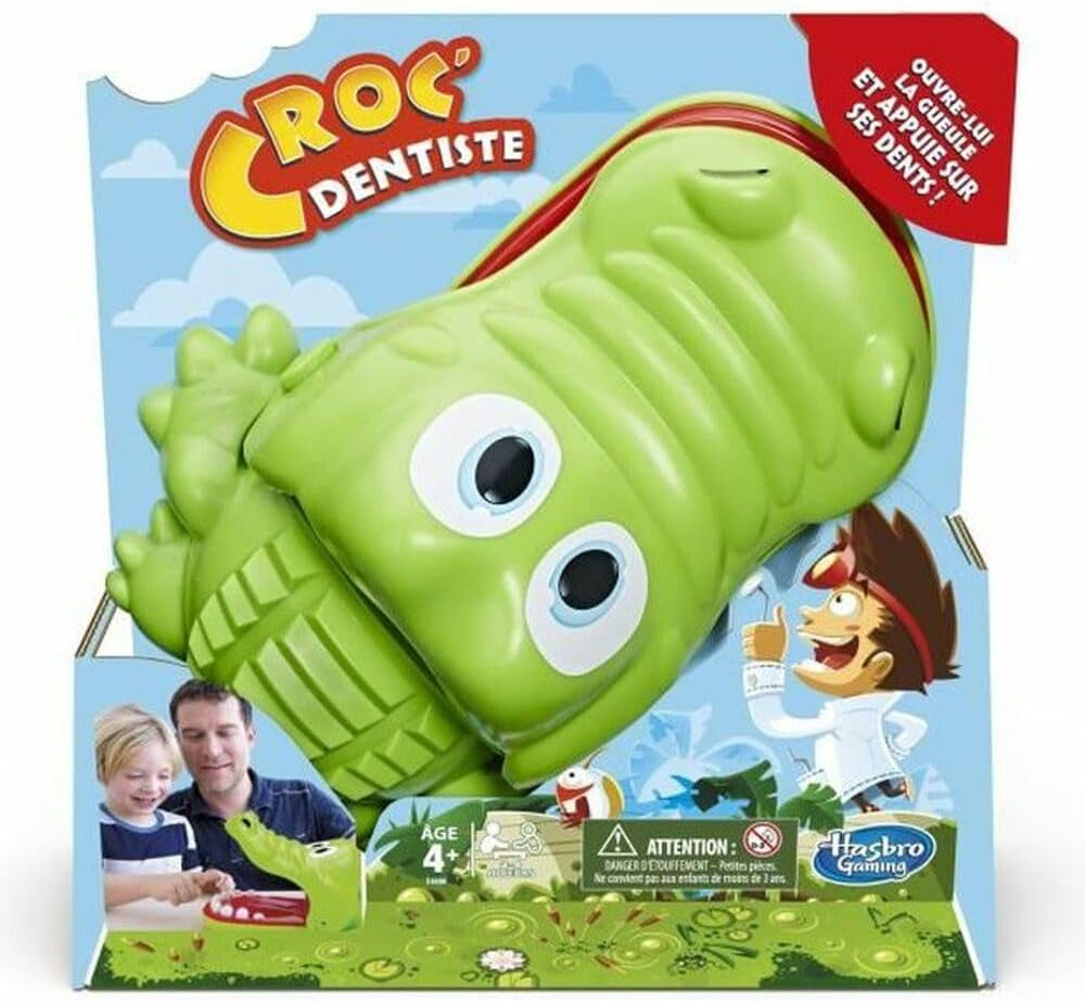 Croc' Dentiste - Jeu De Société Pour Les Petits - Jeu Fun -4 Ans Et Plus- Version Française