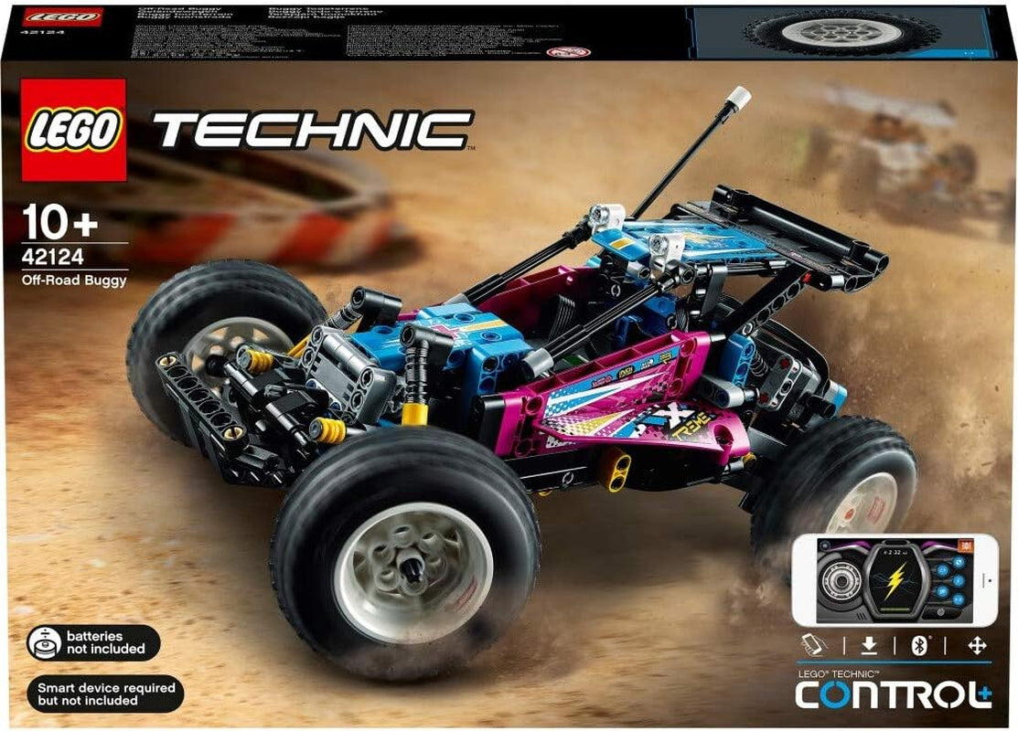 42124 Technic Buggy Tout-Terrain, Jouet Voiture Télécommandée RC, Suspensions AV Et AR, Control+, Idée Cadeau Garçons Et Filles, 10 Ans Et Plus