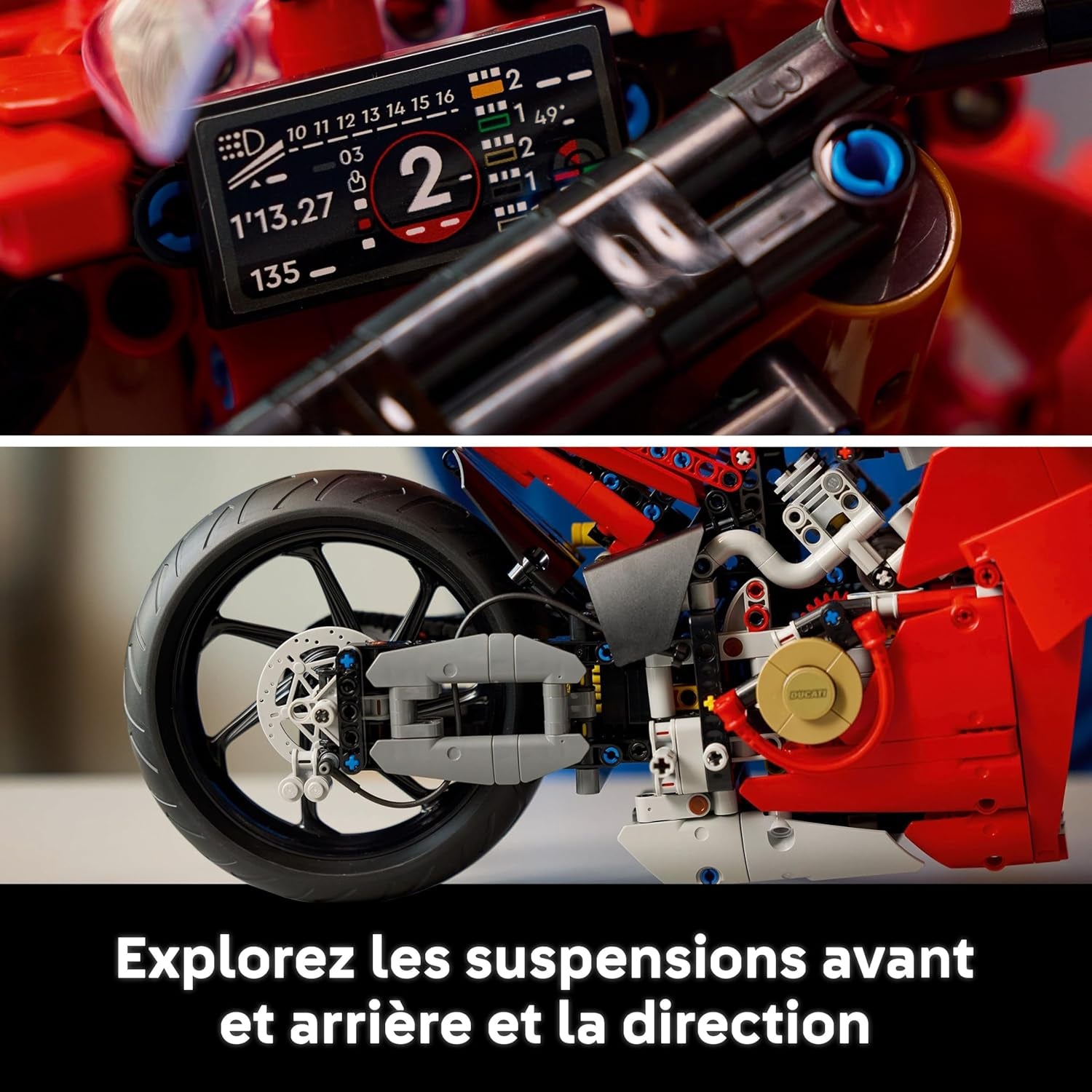 Technic La Moto Ducati Panigale V4 S - Moto À Construire Pour Adulte, Homme Et Femme - Blocs De Construction De Véhicule - Idée De Cadeau Pour Papa 42202
