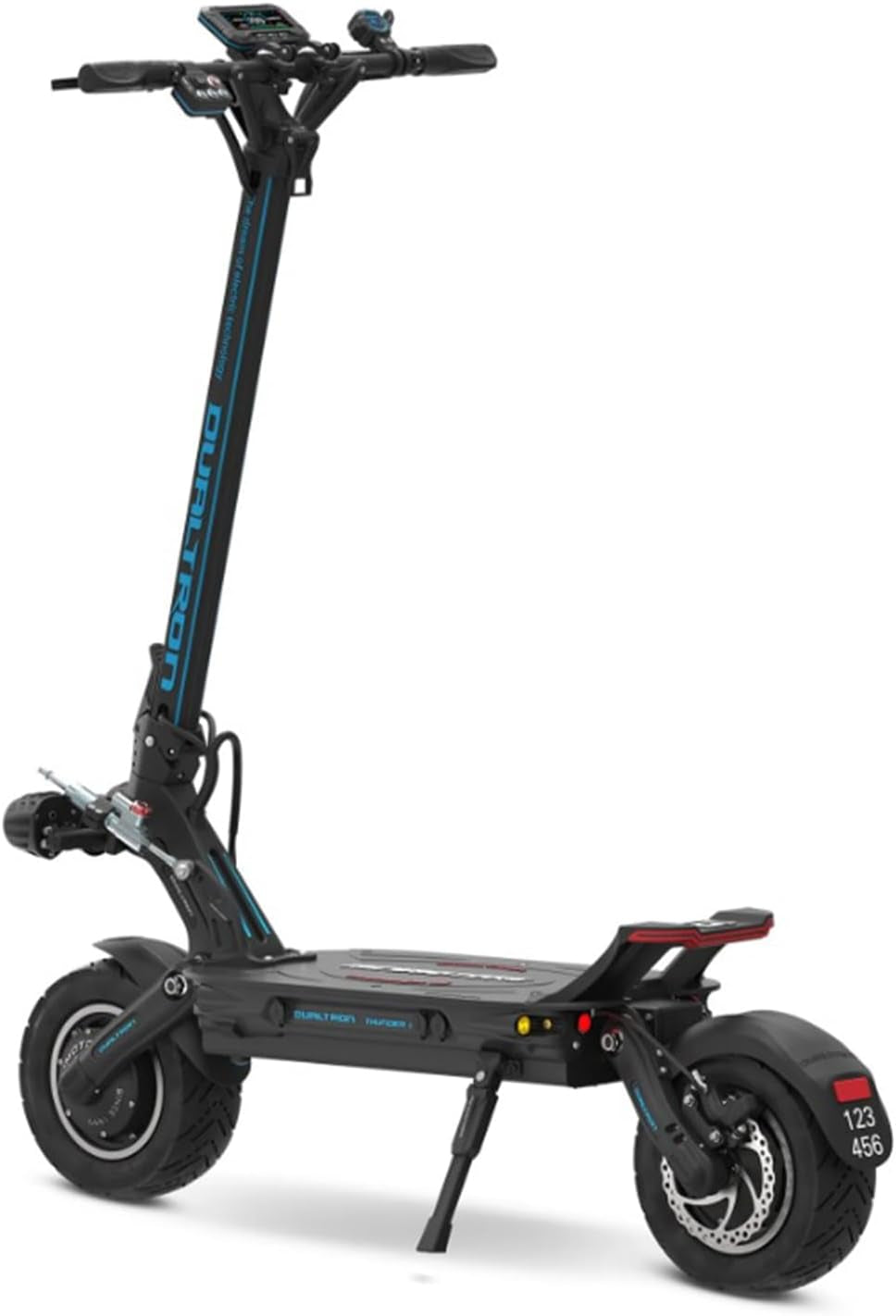 Trottinette Electrique Adulte Thunder 3-72V 40Ah, 2 Moteur 2500W, Autonomie Jusqu'À 125Km, 25Km/H, Rapide Puissante Et Confortable, Noire