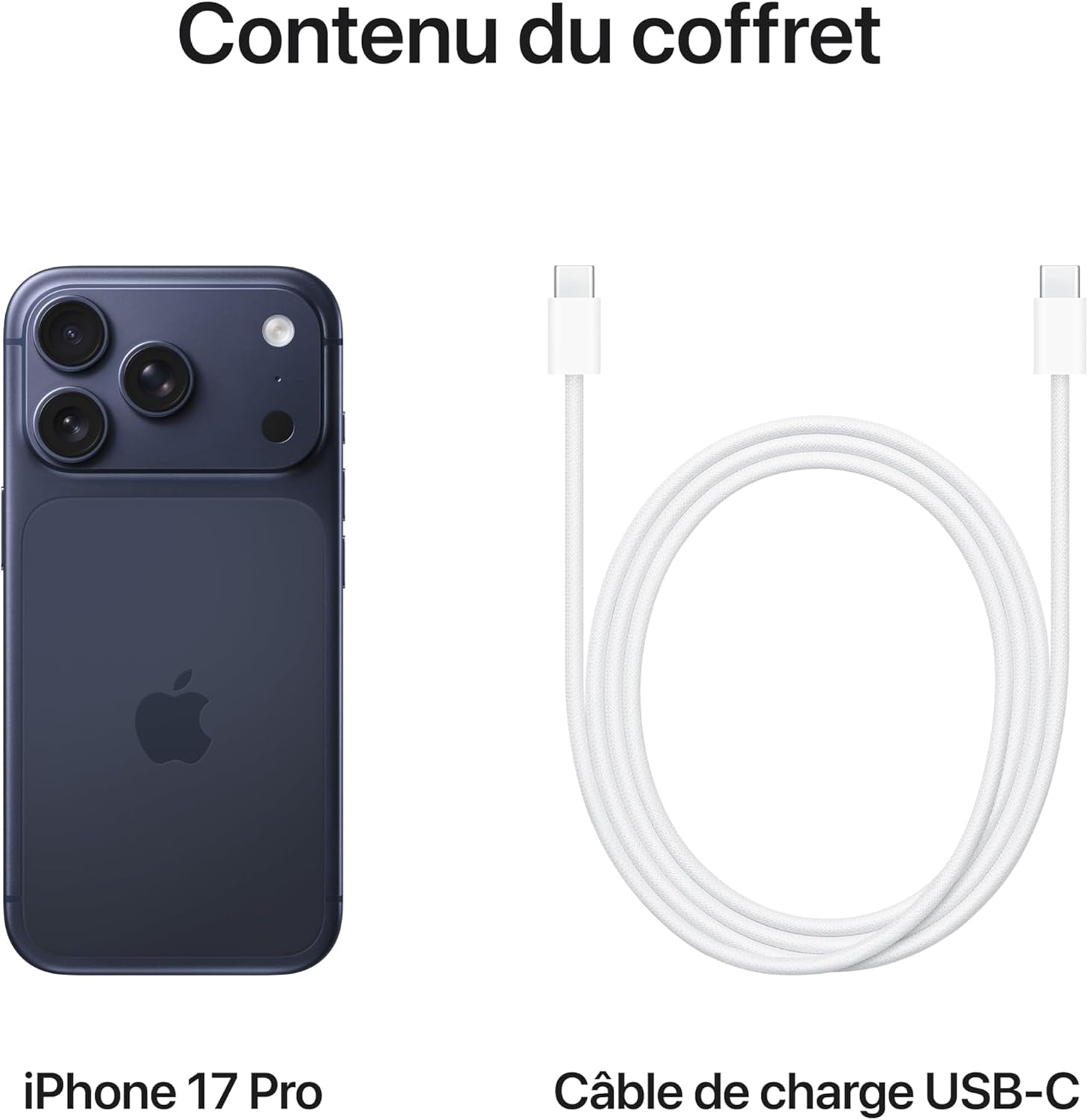 Iphone 17 Pro 1 to : Écran 6,3 Pouces Avec Promotion Jusqu’À 120 Hz, Puce A19 Pro, Autonomie Prodigieuse, Système Caméra Pro Fusion Avec Caméra Avant Center Stage ; Bleu Intense