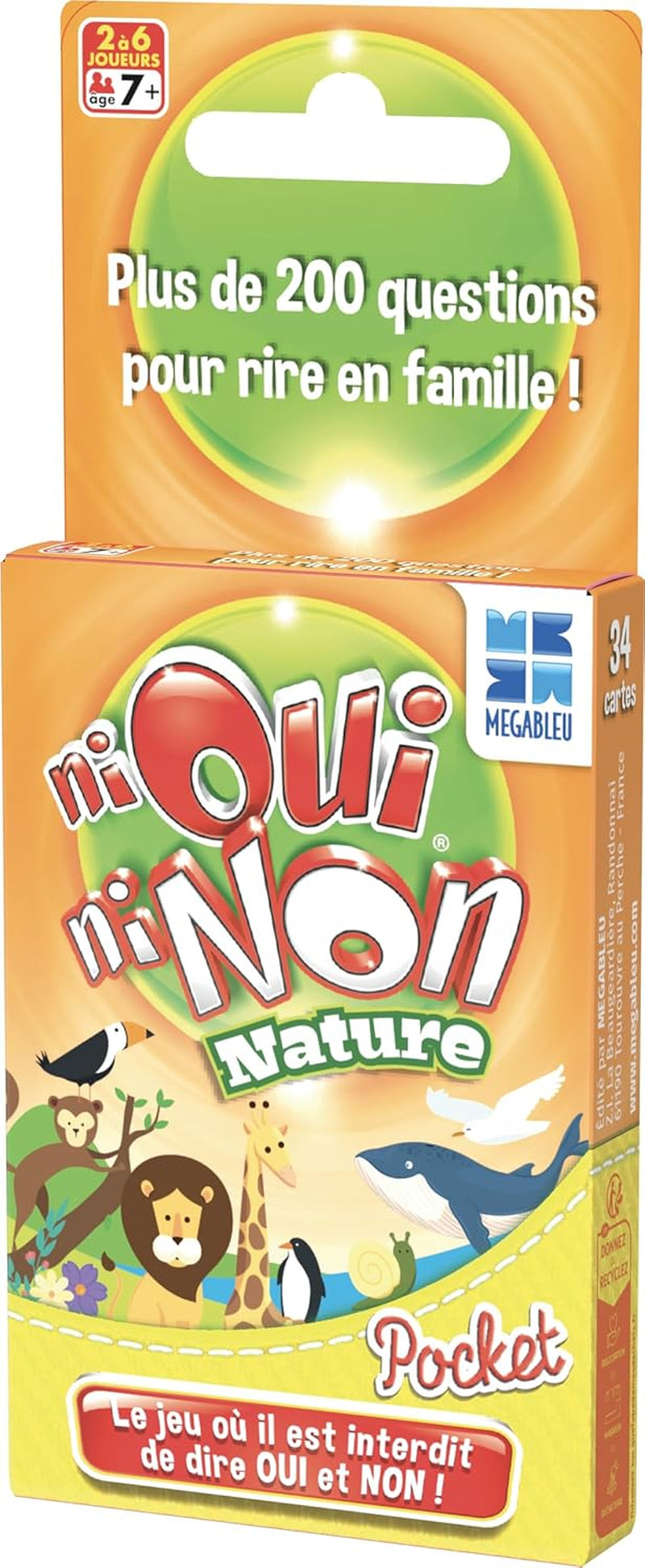 - 678051 - Jeux De Voyage Et De Poche- Ni Oui/Non Pocket Nature