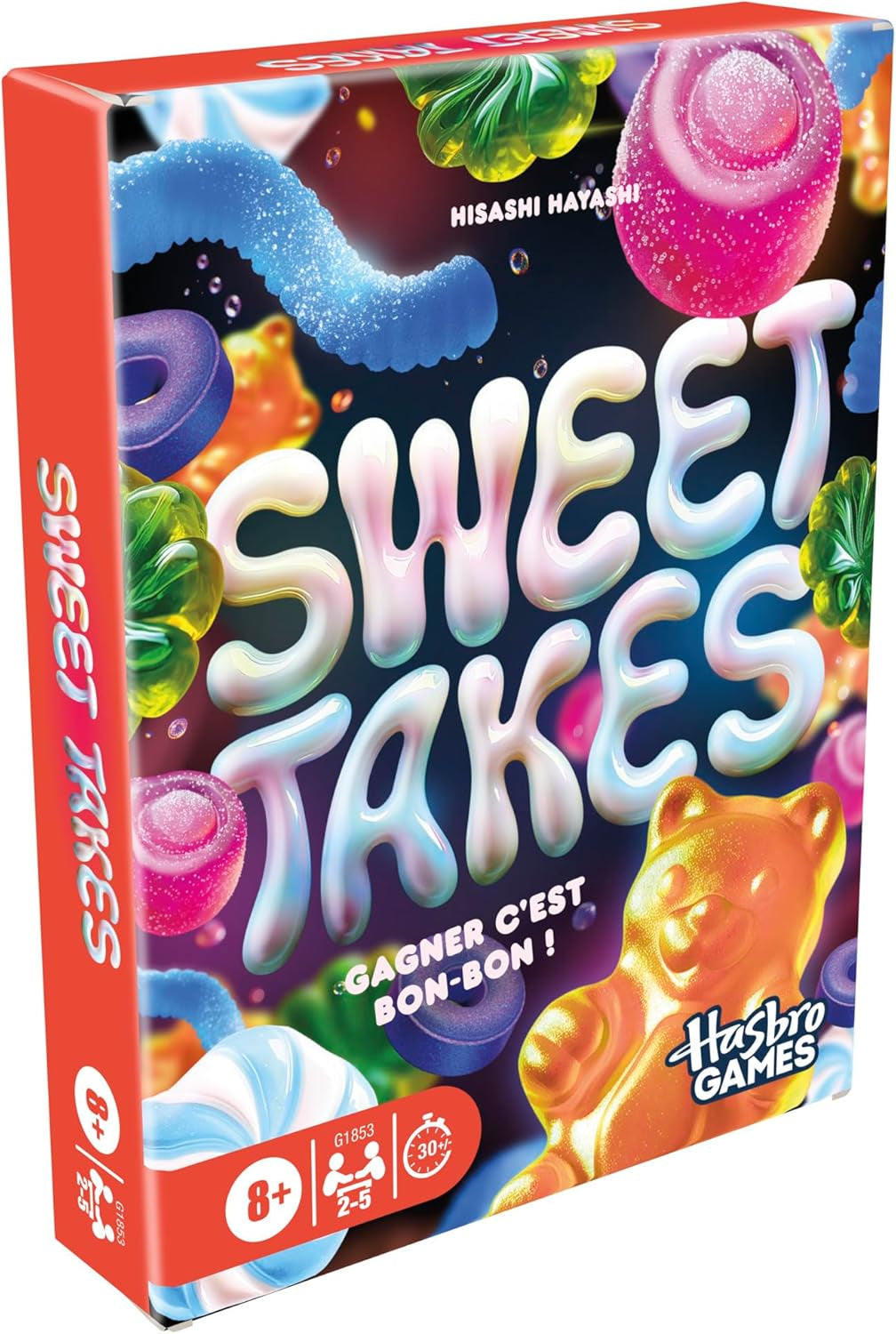 Sweet Takes, Jeu De Cartes - Version Française, Jeu De Société Stratégique Pour Enfants, Ados Et Adultes, Jeu Rapide Et Amusant Sur Le Thème Des Bonbons, Jeux De Société De Noël