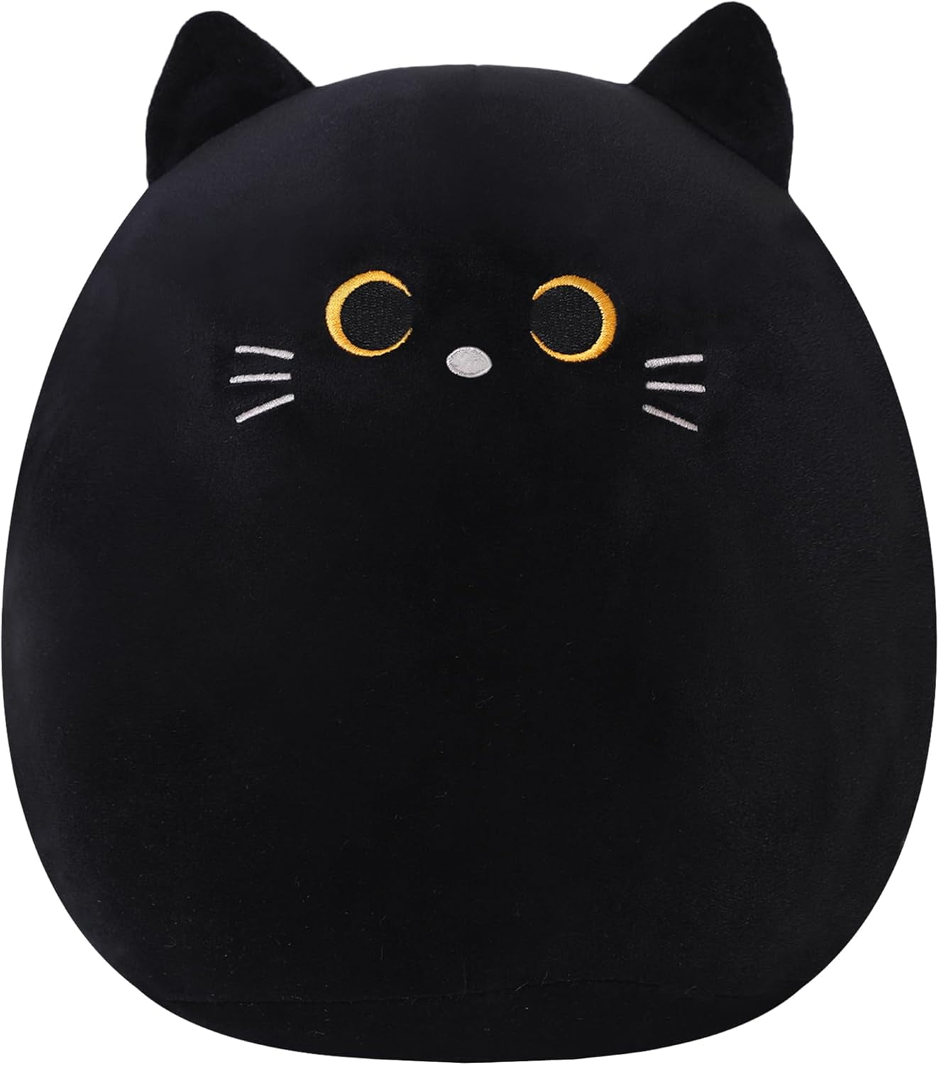 Noir Chat Peluche Douce Et Moelleuse Coussin Kawaii Cadeau D'Anniversaire Pour Enfants Filles Et Garçons 25CM