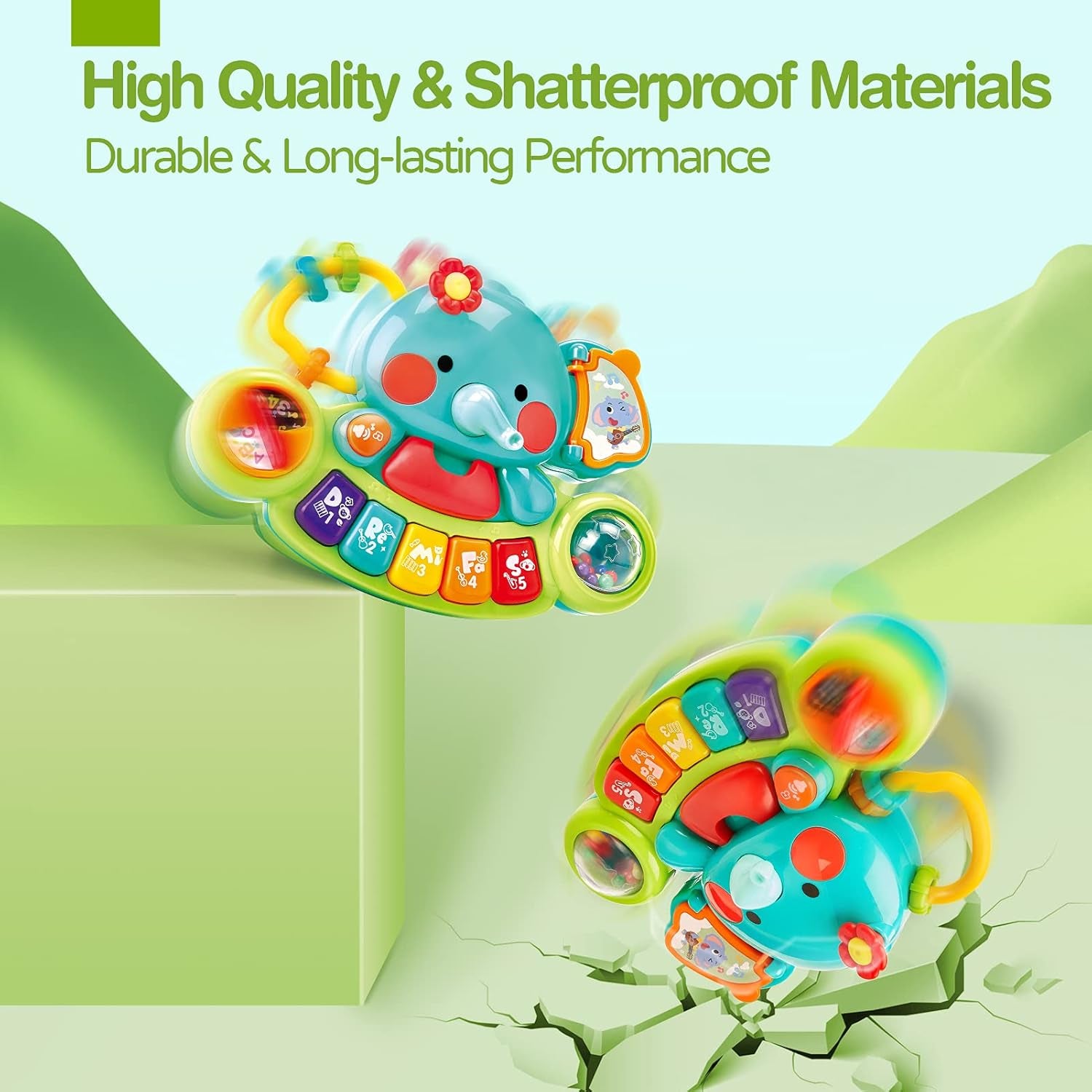 Jouet Éveil Bébé 6 Mois Avec 7 Aires De Piano Jeux Cadeau Jouet Musical Bébé Pour 6 9 12 Mois Naissance Fille Garçons