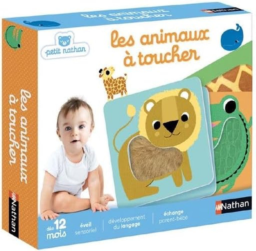 - Les Animaux À Toucher - Eveil Sensoriel - Jeu Educatif Et De Mémoire - Pour Des Moments En Famille - Toucher, Caresser, Manipuler - Pour Bébé Dès 12 Mois