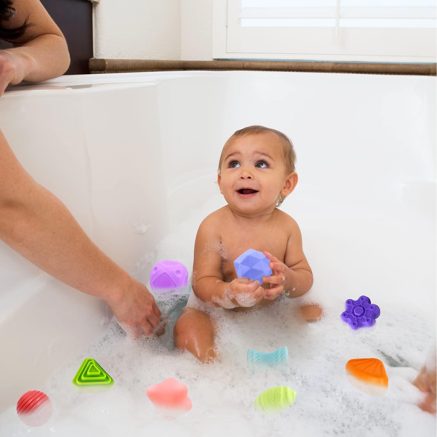 Jouet Bebe 1 2 Ans, Montessori Sensoriel Jeux Pour Bébé 12 18 Mois, Trieur De Formes Avec Boules Texturées Balles Sensorielles Cube D'Activité De Développement Jouet Enfant Fille Garcon Cadeau