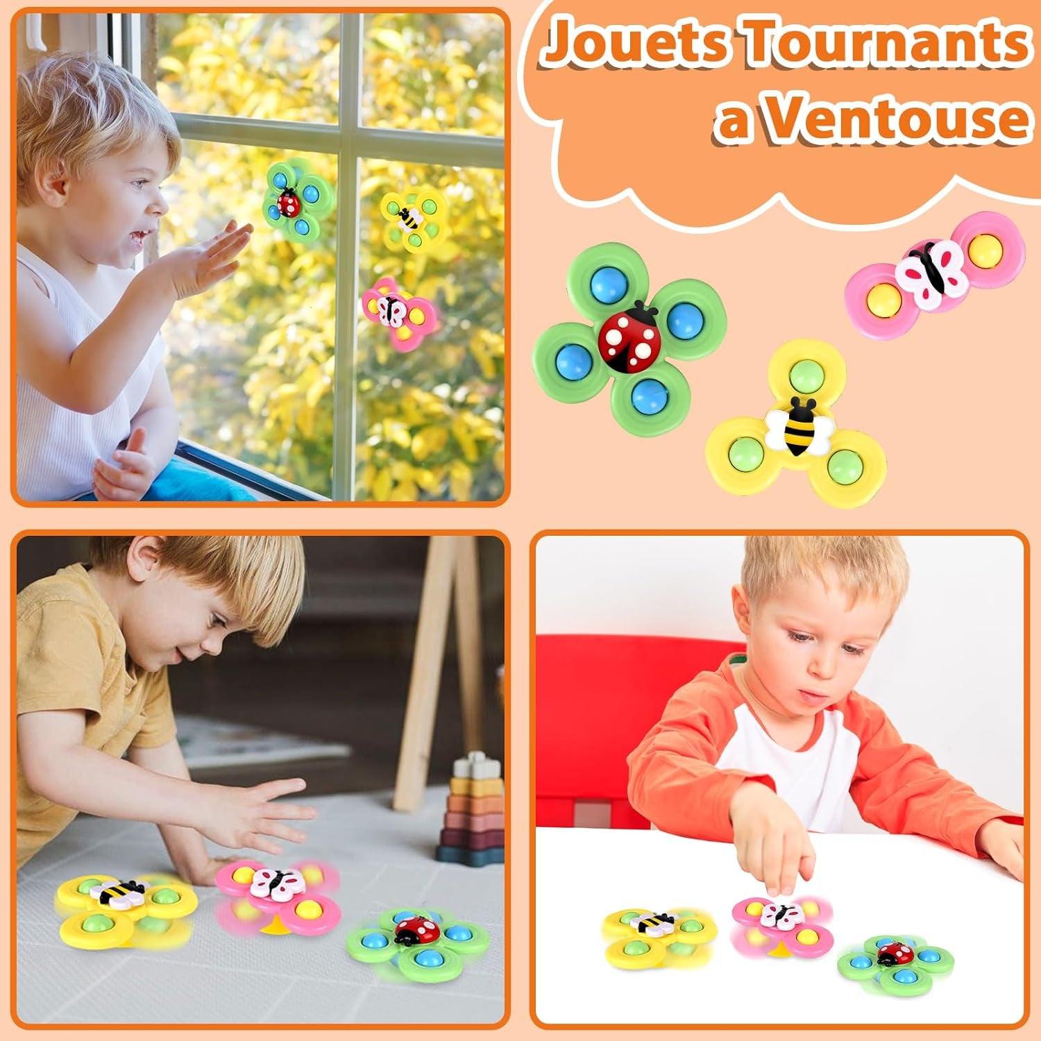 Herenear 6 En 1 Jeux Montessori Bébé Eveil, Jouets Sensoriels, Trieur De Formes, Jouets En Blocs, Boite Mouchoir Bebe, Jouets À Empiler, Jeux Montessori Pour Bebe 6 9 12 Mois 1 2 3 Ans
