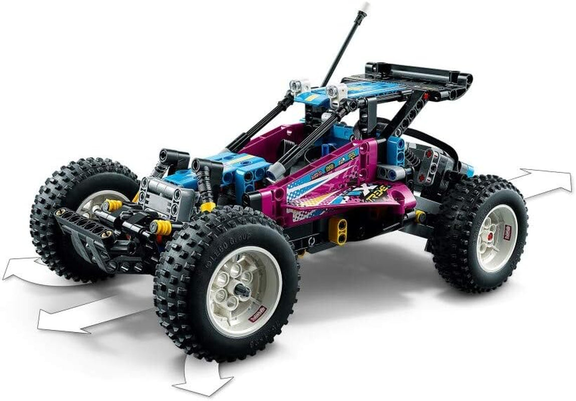 42124 Technic Buggy Tout-Terrain, Jouet Voiture Télécommandée RC, Suspensions AV Et AR, Control+, Idée Cadeau Garçons Et Filles, 10 Ans Et Plus