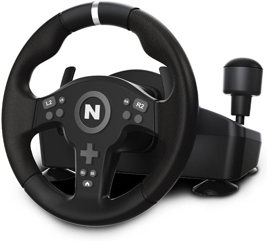 Drive Pro V200 Volant De Course Avec Pédales Et Levier De Vitesse, Volant 270° Pour PC, PS4, Xbox One, Xbox Series X/S, Racing Wheel Avec Vibration Compatible Avec Simulateur De Conduite Gaming