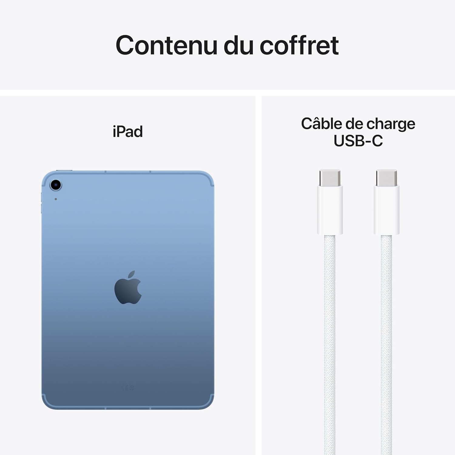 Ipad Avec Puce A16 : Écran Liquid Retina 11 Pouces, 512 Go, Wi-Fi 6 Et Connectivité Cellulaire 5G, Caméras Avant/Arrière 12 Mpx, Touch ID, Autonomie D’Une Journée – Bleu