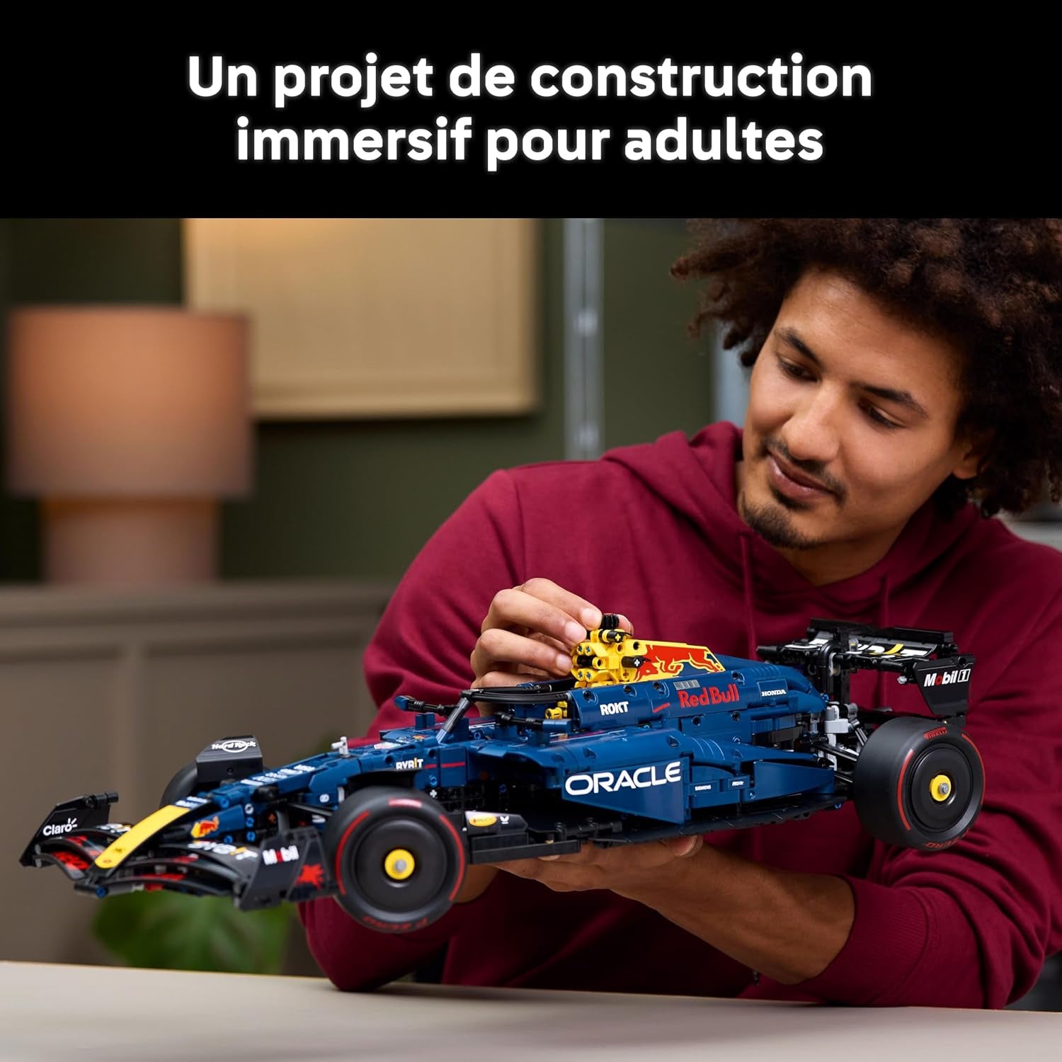 Technic F1 Oracle Red Bull Racing RB20 - Jeu De Construction Collector Pour Adulte - Inclut Un Moteur V6 Et Une Boîte De Vitesses - Idée Cadeau Pour Passionnés De Formule 1 42206