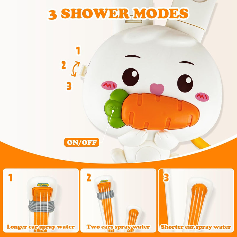 Jouets De Bain,Jouet Bain Bébé 1 2 3 4 Ans,Jeux De Bain,Lapin Avec Pommeaux De Douche,3 Modell, Automatisch Sprühen.Cadeaux D'Anniversaire Pour Petits,Garçons Et Filles