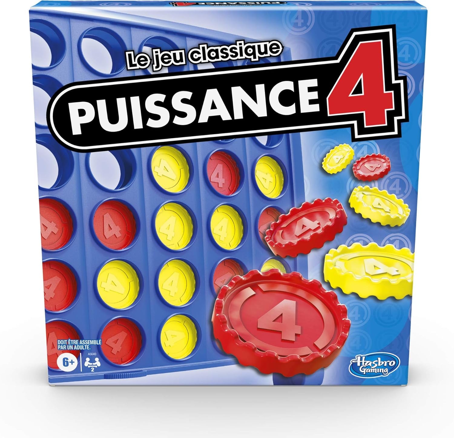 Puissance 4, Le Jeu De Société Et De Plateau Pour Enfants, Stratégie Pour 2 Joueurs, Aligner 4 Pions, Pour Enfants, Dès 6 Ans