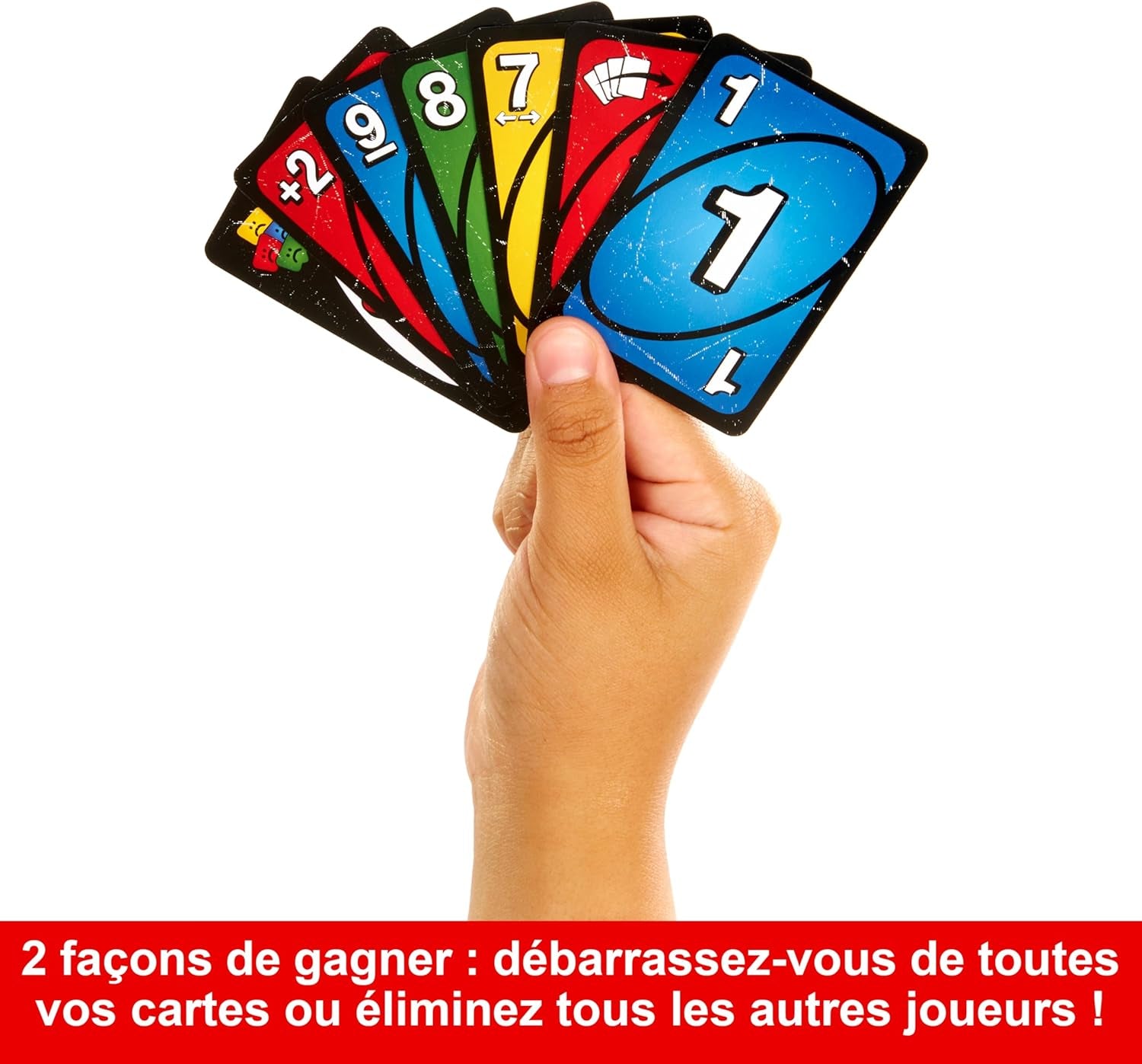 Uno No Mercy Jeu De Cartes Familial Avec 56 Cartes Supplémentaires, Règles Spéciales, Cartes Action Redoutables, Pénalités plus Sévères, Jouet Enfant, Dès 7 Ans, HWV18