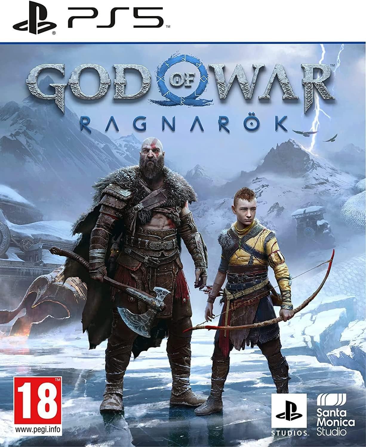 Sony, God of War Ragnarök PS5, Jeu D'Action-Aventure, Édition Standard, Version Physique Avec CD, En Français, 1 Joueur, PEGI 18, Pour  5