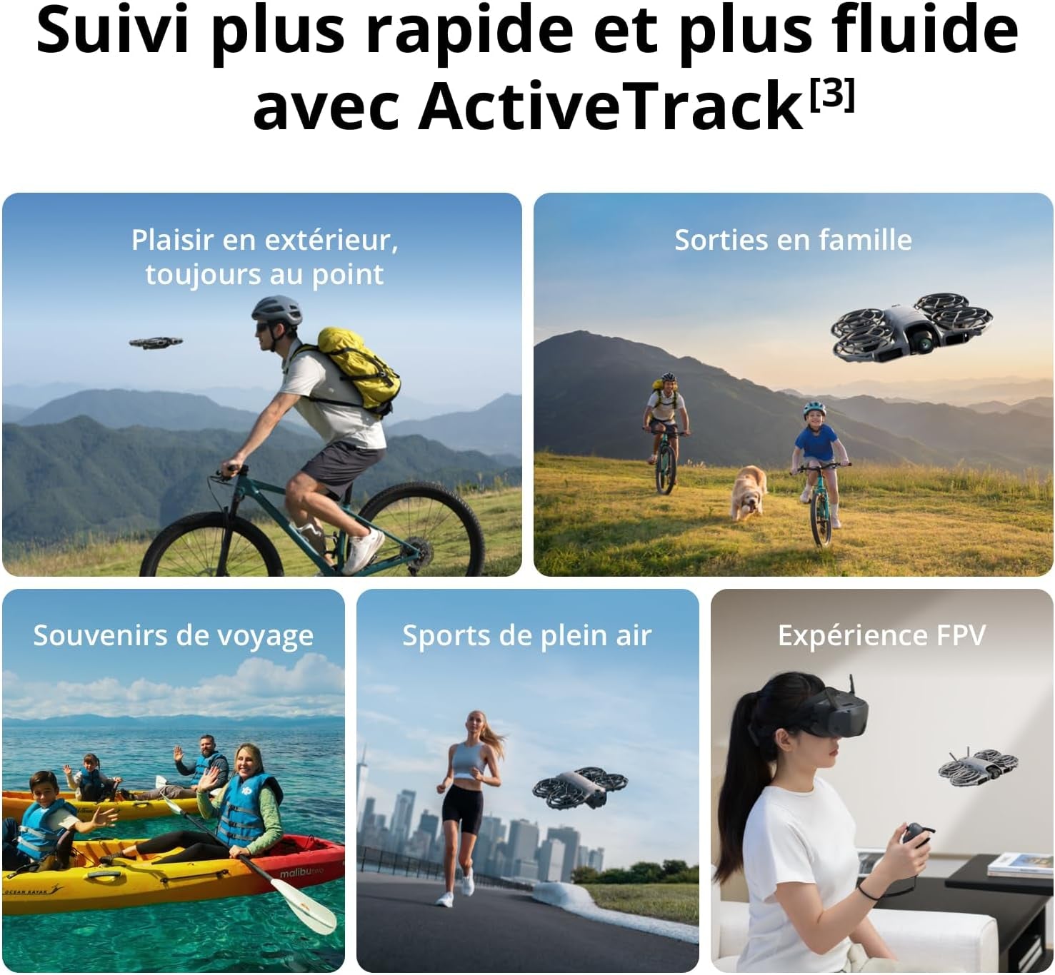 Neo 2 (Drone Seul), Léger & Pliable, Décollage & Atterrissage Du Creux De La Main, Contrôle Gestuel, Activetrack, Détection Obstacles Omnidirectionnelle, Drone 4K Pour Débutants