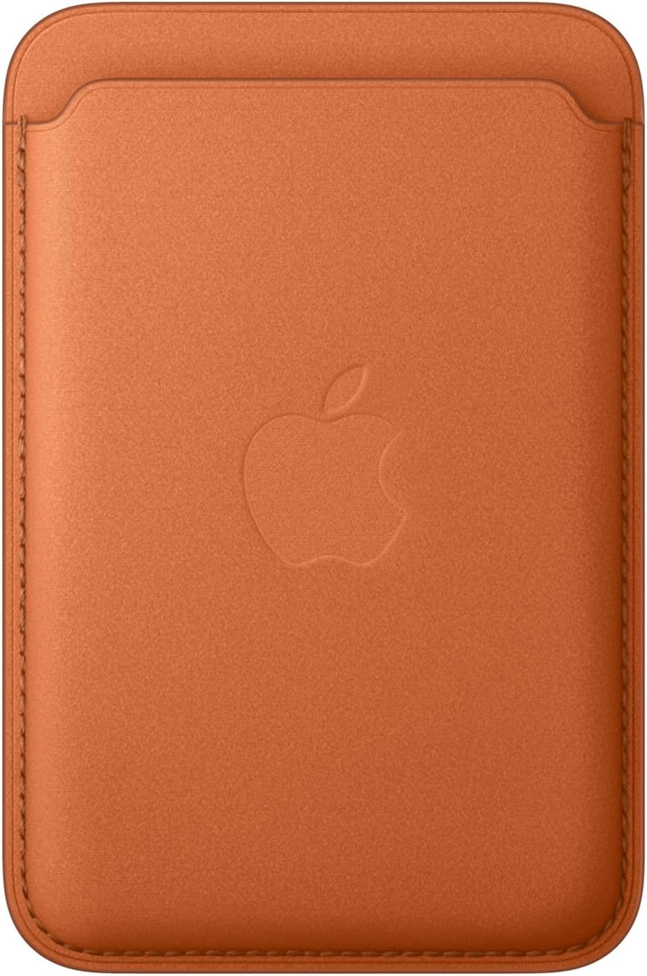 Porte-Cartes En Tissage Fin Pour Iphone Avec Magsafe - Roux Orangé