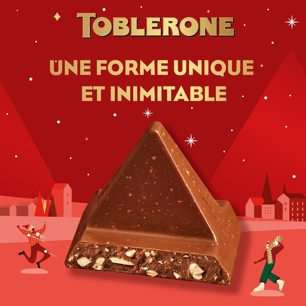 - 1 Calendrier De L'Avent - Assortiment Festif De Chocolats - 4 Recettes : Chocolat Au Lait, Lait Amandes Caramélisées, Blanc, Noir - Idée Cadeau Noël - 1 Calendrier De 200 G
