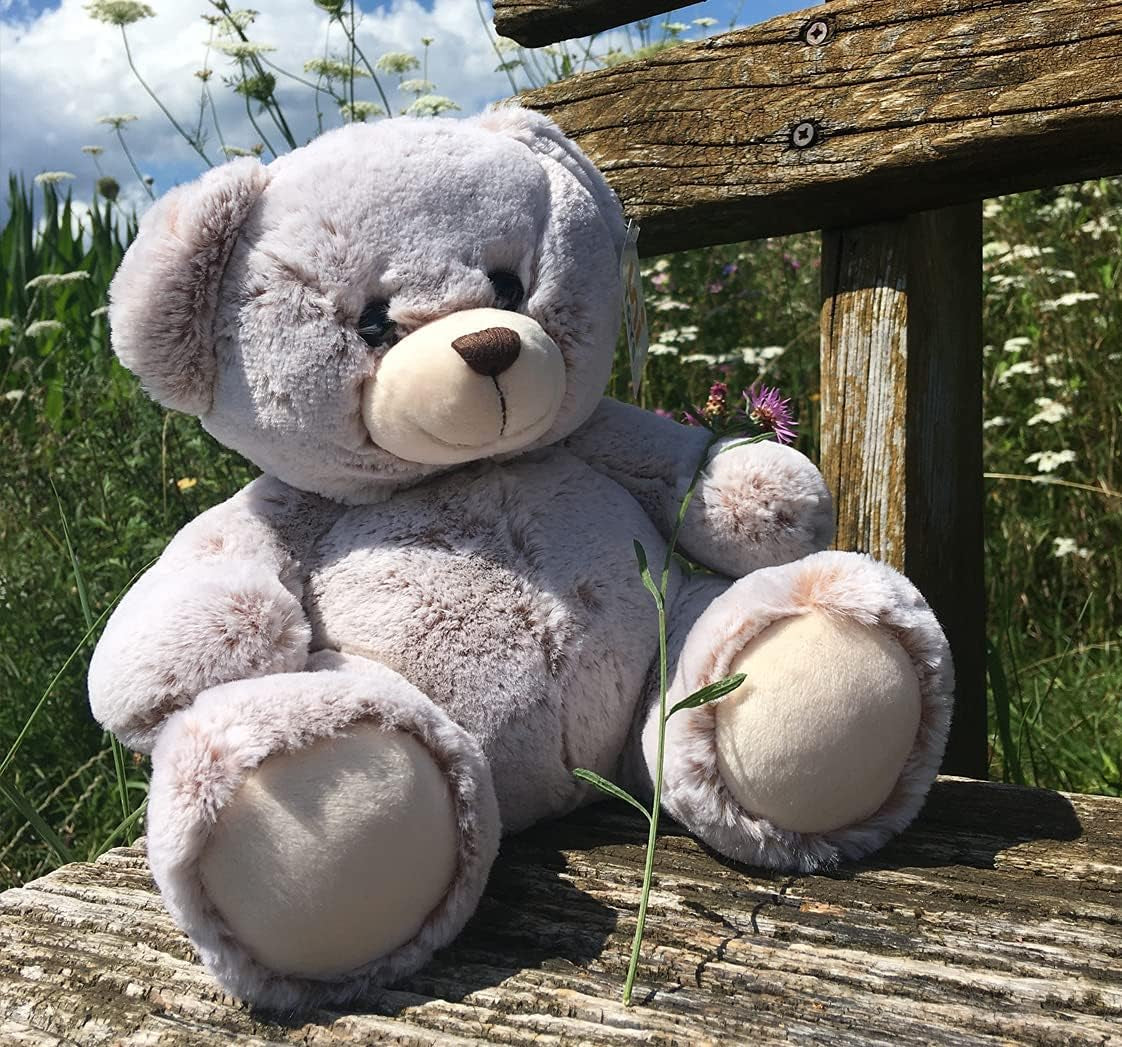 - Teddy Super Doux (Marron Clair) - 24 Cm (Hauteur) - Ours En Peluche, Nounours - Peluche, Doudou