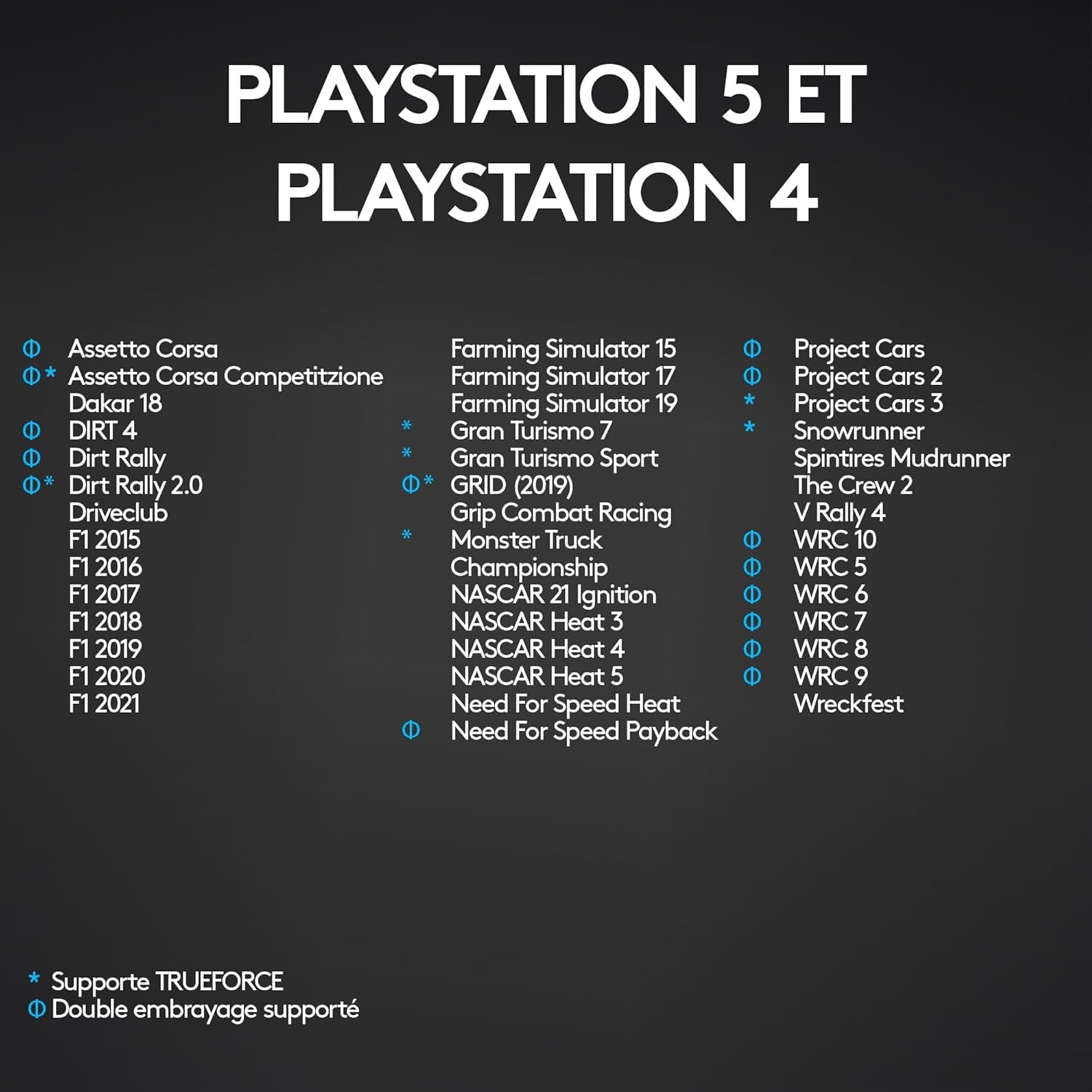 G29 Driving Force Volant De Course Et Pédales, Retour De Force Réaliste, Leviers De Vitesse En Acier Inoxydable, Couverture De Volant Pour PS5, PS4, PC Et Mac - Noir