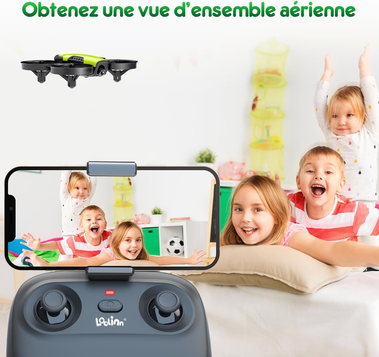 | Drone Avec Caméra Comme Cadeau Pour Enfants(8+), Mini Drone Télécommandé Avec Vidéo Et Photos, Vol Sécurisé, 21 Minutes De Temps De Vol, Trois Piles, C0 (Cadeau De Noël Idéal)