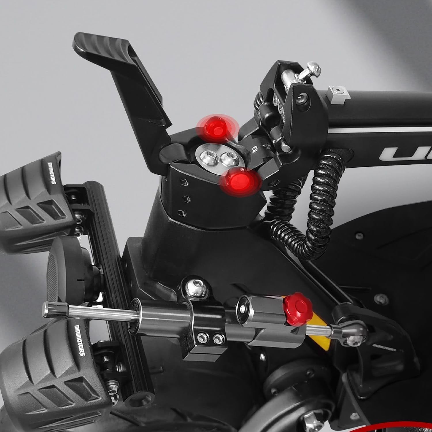 Trottinette Electrique Adulte Thunder 3-72V 40Ah, 2 Moteur 2500W, Autonomie Jusqu'À 125Km, 25Km/H, Rapide Puissante Et Confortable, Noire