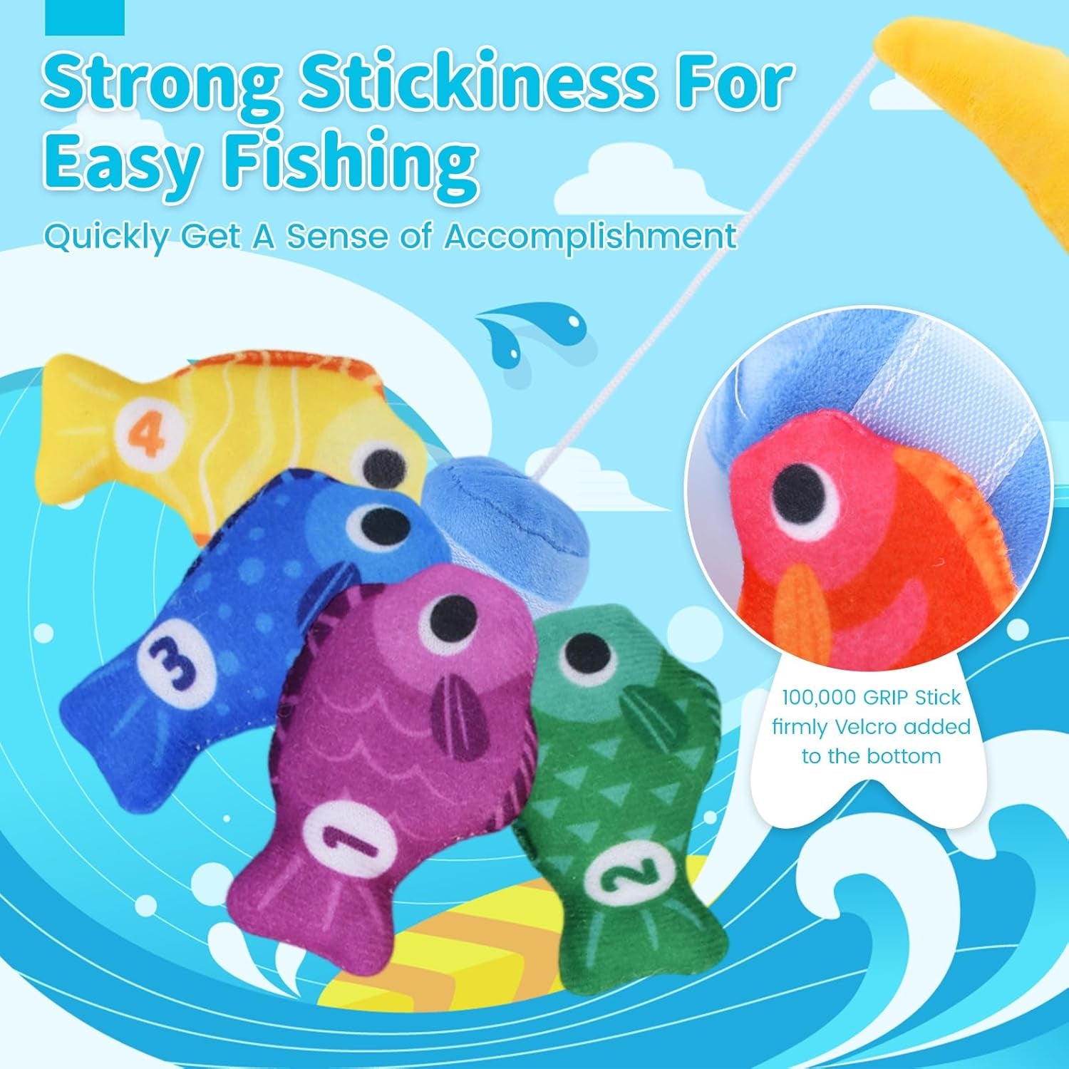 Jouet Bebe 1 an Jeux Educatif De Montessori Pêche, Pour Enfant 1 2 3 Ans Fille Garçon Bébé De 6 9 12 18 Mois, Idée Cadeau Pour Garçons Filles Fête, Noël