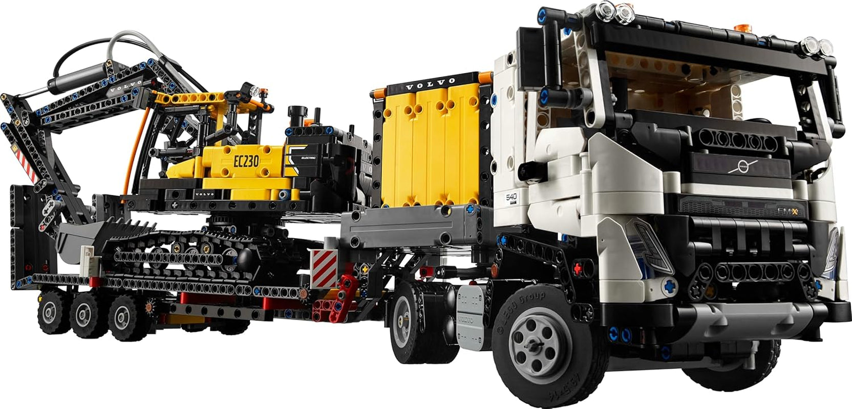 Technic Camion Volvo FMX Et Pelleteuse Électrique EC230 - Jouet Voiture Pour Enfants - Véhicules À Offrir Aux Garçons Et Filles De 10 Ans Et plus Passionnés D'Engins De Chantier 42175