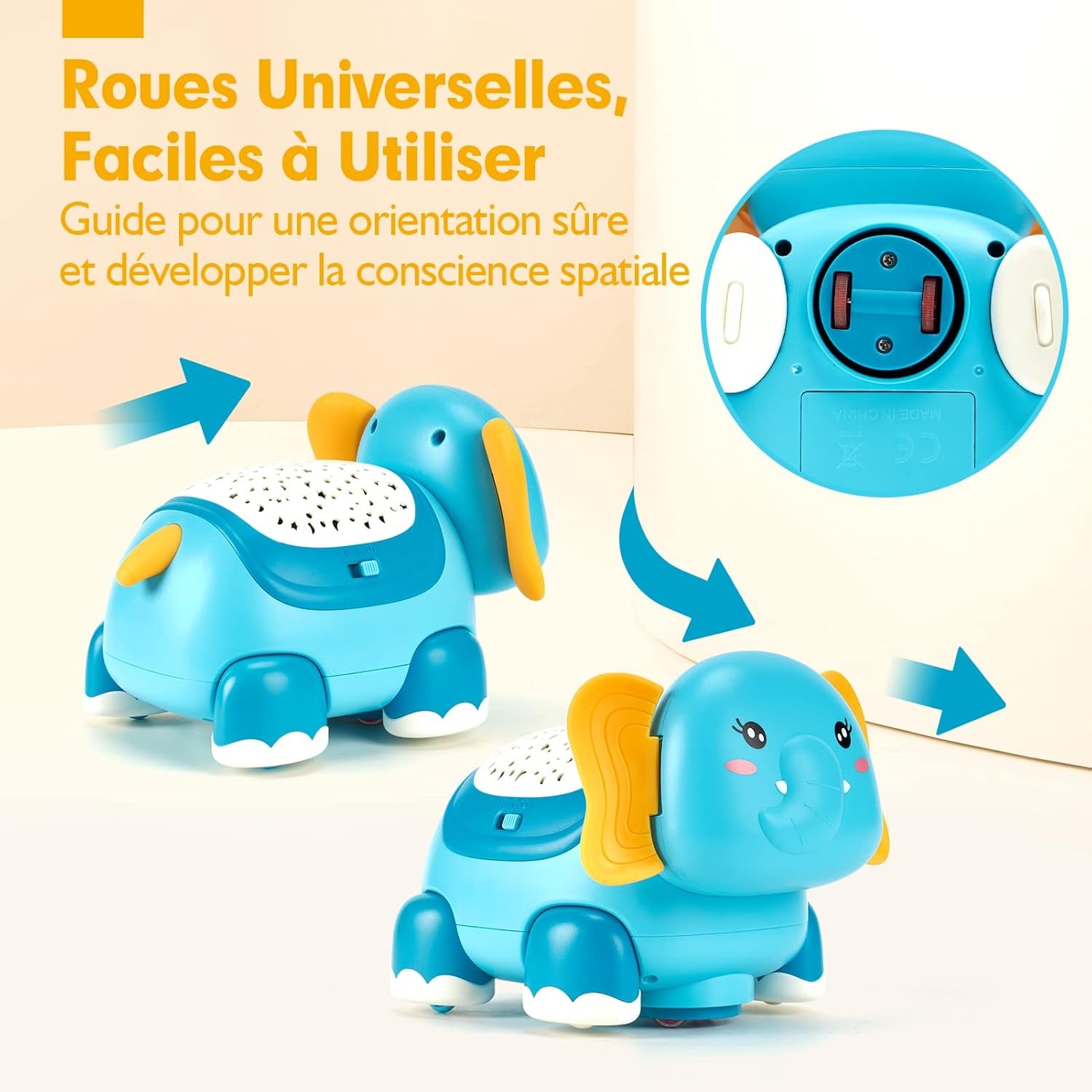 Jouet Pour Bébé 1 an Jouet Montessori D'Activité Et Rampant Pour Enfant 1 Ans Avec Musique Et Sons, Cadeau De Jouets D'Activité Et De Développement Pour Bébé Enfant 1 2 3 Ans Garçon Fille