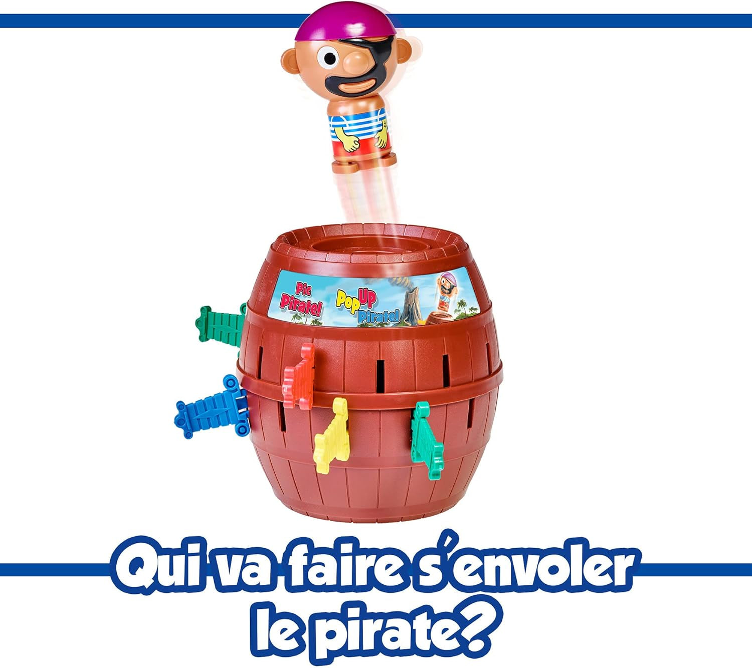 Officiel - Pic Pirate Jeux De Société Pour Enfants, Jouet Pour Noël,Jouet Enfant 4 Ans, Jeu Rigolo Pour Groupes, Cadeau Anniversaire Idéal, Jeux 4 Ans+