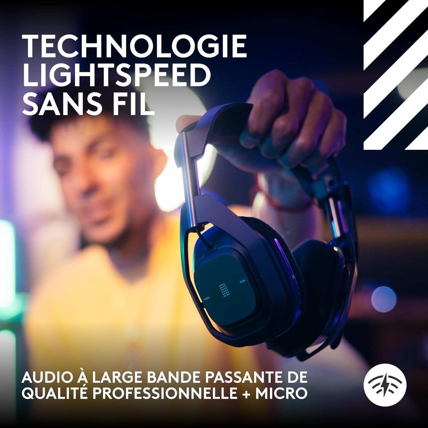 Astro A50 X LIGHTSPEED Casque Gaming Sans Fil + Base, PRO-G GRAPHÈNE, PLAYSYNC Pour La Xbox Series X|S + PS5 + Pc/Mac, Nintentdo Switch 2, Bluetooth, Dispositif De Relais HDMI 2.1 - Noir