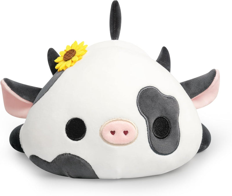 Shownicer Peluche Vache Kawaii, Coussin, Cadeau, Pour Enfants Et Filles De 12 Ans Et Plus, Noir, 30 Cm