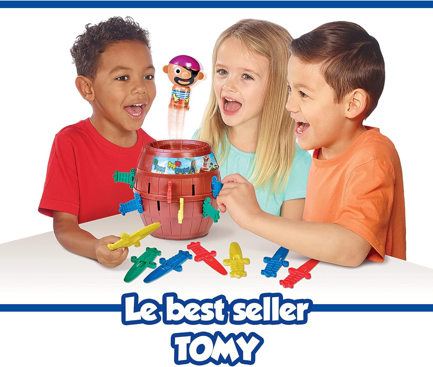 Officiel - Pic Pirate Jeux De Société Pour Enfants, Jouet Pour Noël,Jouet Enfant 4 Ans, Jeu Rigolo Pour Groupes, Cadeau Anniversaire Idéal, Jeux 4 Ans+