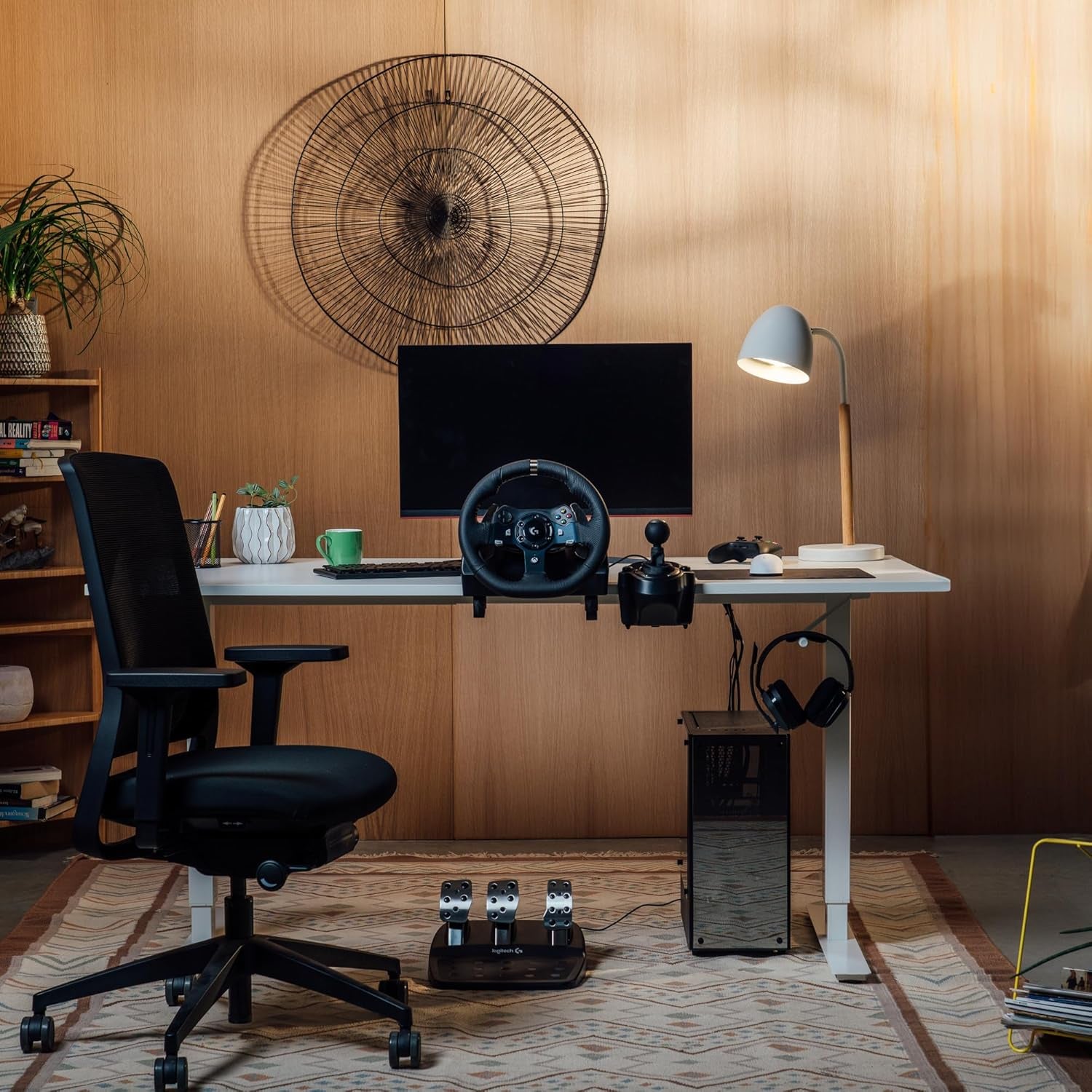 Driving Force Levier De Vitesse Pour Volant De Course G923, G29 Et G920, 6 Vitesses, Enclenchement De La Marche Arrière Par Pression, Conception Acier Et Cuir, Ps4/Xbox One/Pc/Mac - Noir 941-000130