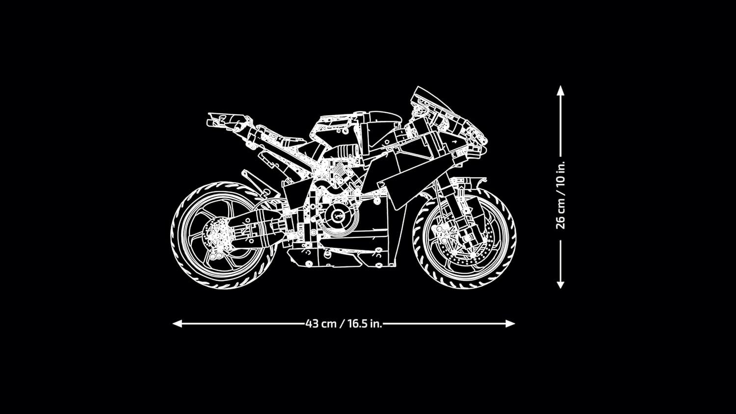 Technic La Moto Ducati Panigale V4 S - Moto À Construire Pour Adulte, Homme Et Femme - Blocs De Construction De Véhicule - Idée De Cadeau Pour Papa 42202
