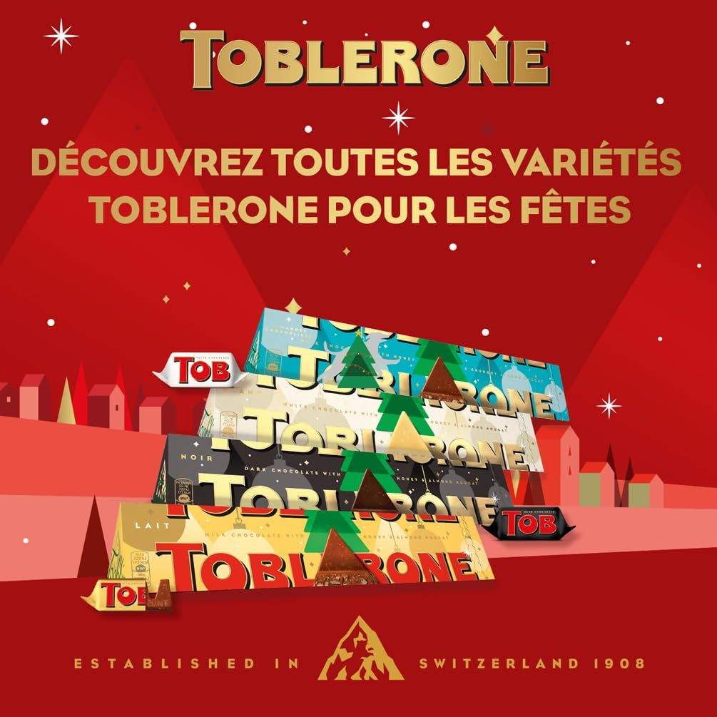 - 1 Calendrier De L'Avent - Assortiment Festif De Chocolats - 4 Recettes : Chocolat Au Lait, Lait Amandes Caramélisées, Blanc, Noir - Idée Cadeau Noël - 1 Calendrier De 200 G