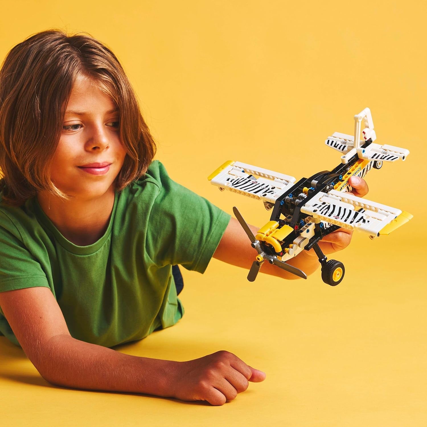 Technic L’Avion De Brousse - Jeu De Construction Pour Garçon Et Fille Dès 8 Ans - Maquette Avec Moteur 4 Cylindres À Pistons Et Hélice - Idée Cadeau Pour Enfants Passionnés De Mécanique 42198