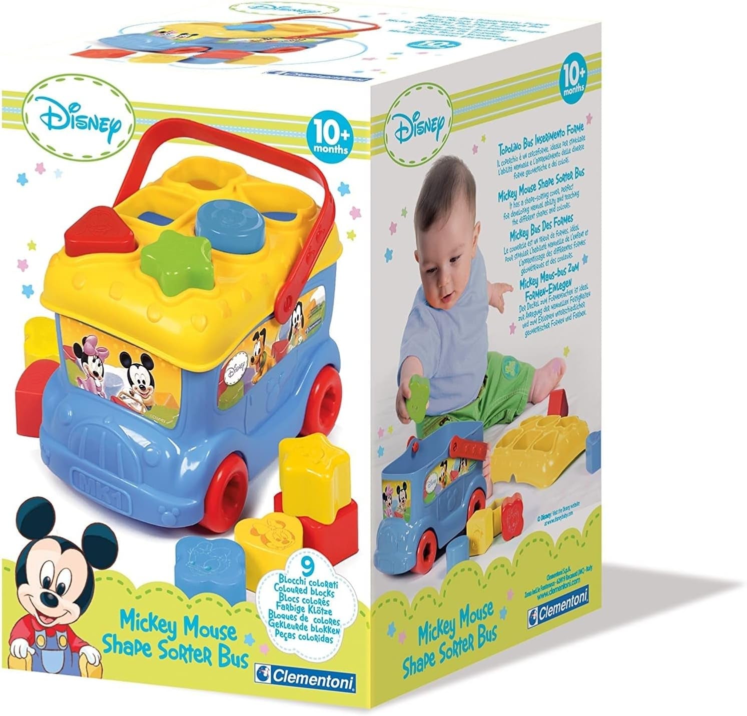 - Le Bus Des Formes De Mickey - Pour Bébé Dès 10 Mois - Disney - Premier Âge - Multicolore