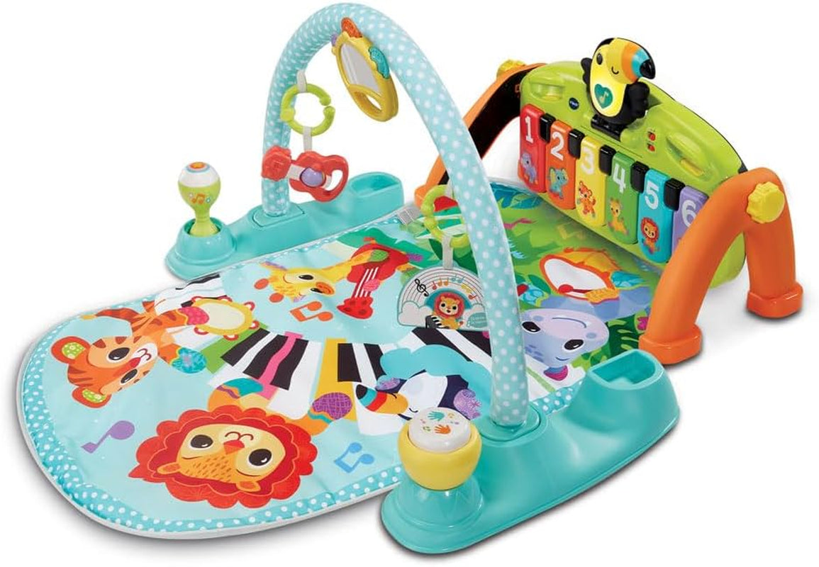 - Tapis Tap Tap Piano Évolutif 5 En 1 - Tapis D'Éveil Avec Arche D'Éveil, Piano Bébé Lumineux Et Hochets - Jeu Musical Et Évolutif - Motricité Bébé - Cadeau De Naissance - Contenu En Français