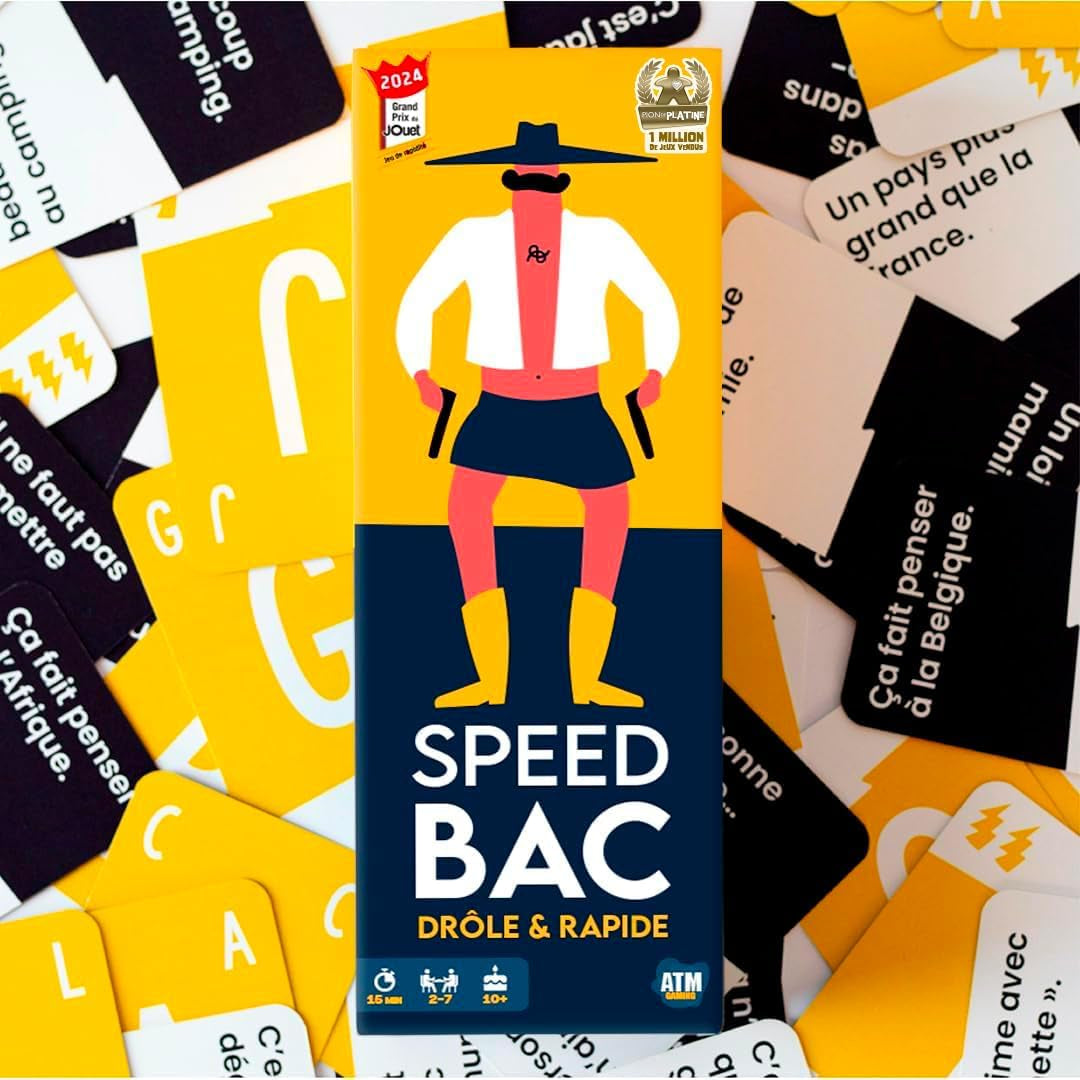 Speedbac - Jeu De Société Famille Et Amis - Parfait Pour Mettre L'Ambiance - 2 À 7 Joueurs - Grand Prix Du Jouet 2024