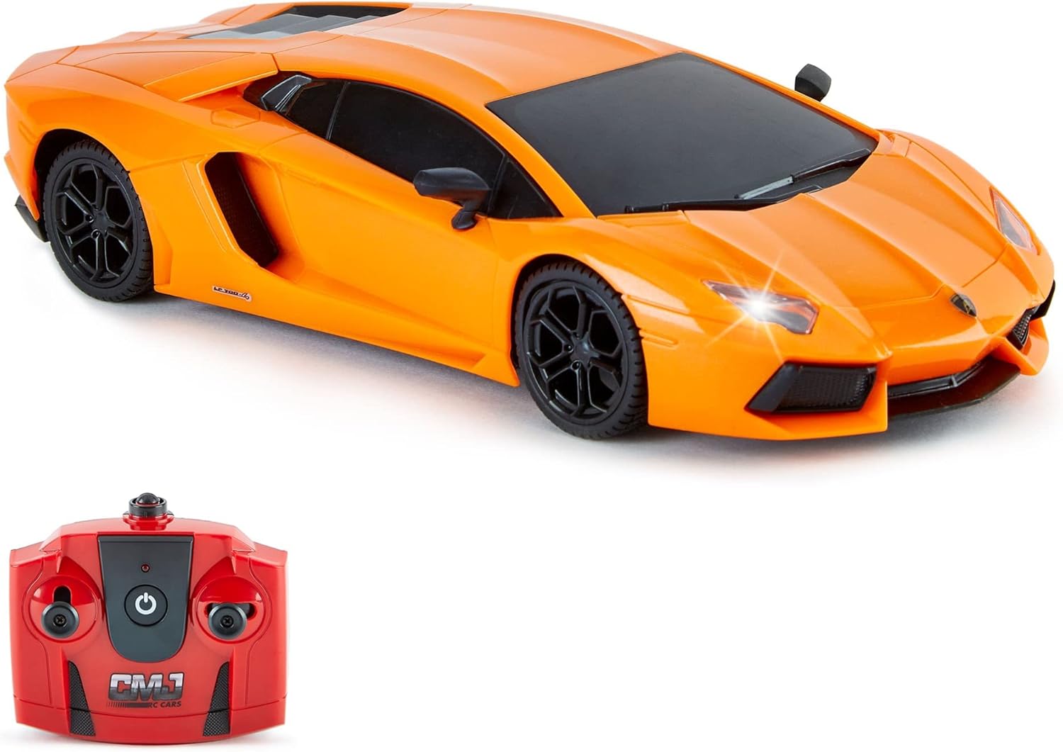 Lamborghini Aventador - Télécommande Sous Licence Officielle Pour Enfants Avec Feux De Travail, Modèle RC Pour Voiture 1:24, 27 Mhz, LP700-4